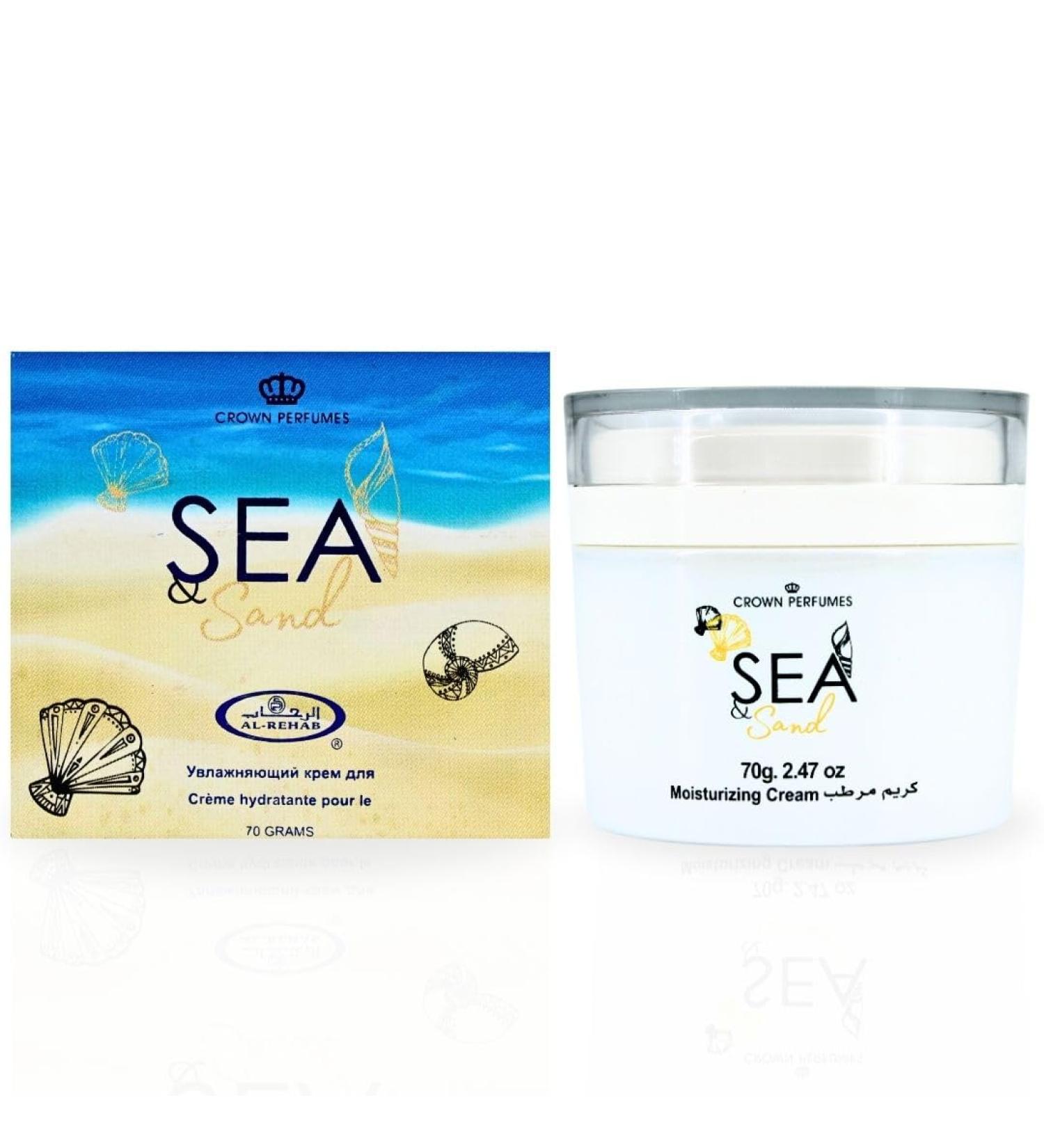 Al-Rehab Sea & Sand Moisturizing Cream 70g Extra Nourishing Body Lotion For Women - Moisturizing Lotion For Dry Skin Replenishes Dry Skin - Body Lotion For Lasting Softness And Radiance - Buy Online on GoSupps.com