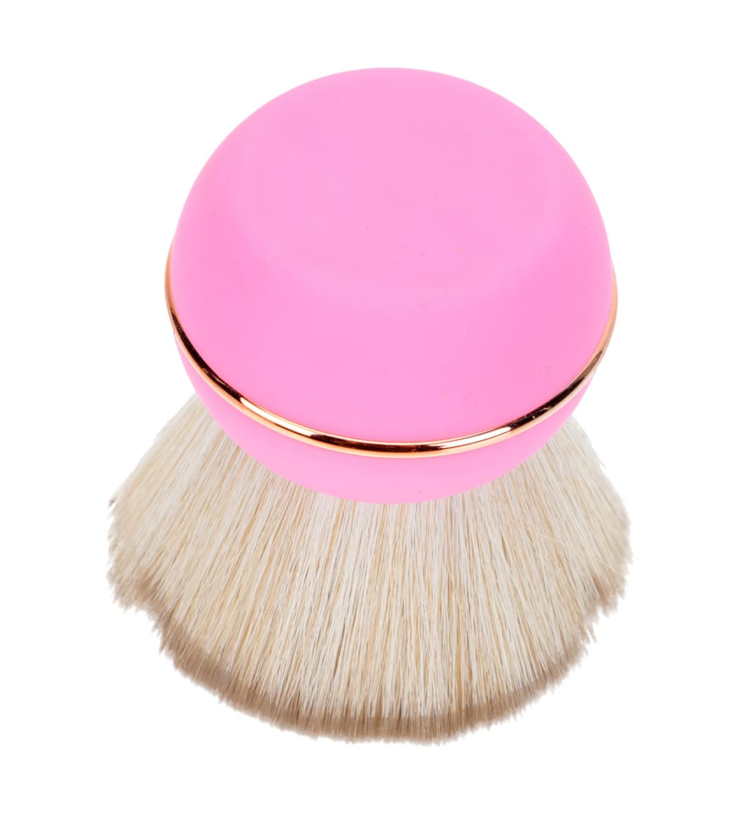 HEALLILY Cat Paw Foundation Makeup Brush - Short Handle Loose Powder & Blush Brush for travel - Pink Cosmetic Tool - Buy Online on GoSupps.com