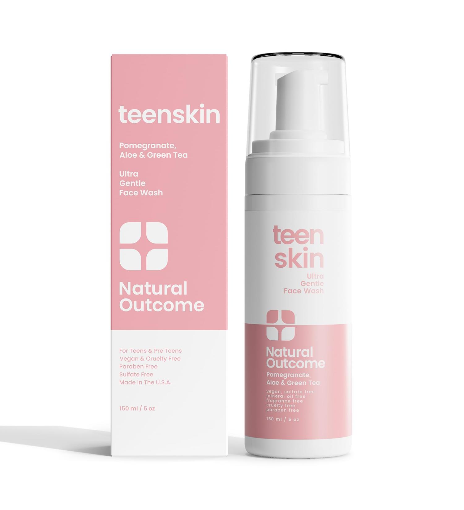 Teen Skin Ultra Gentle Kids Face Wash - 5 oz | Gentle Cleansing for Sensitive Skin - Shop Now for Fast International Shipping - Buy Online on GoSupps.com