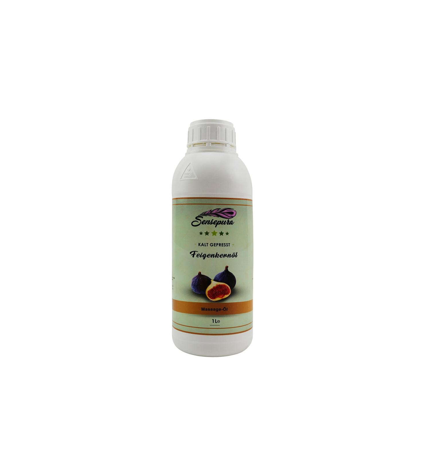 Fig seed oil cold pressed 1 liter for massages massage oil body oil massage agent moisturizing and nourishing
