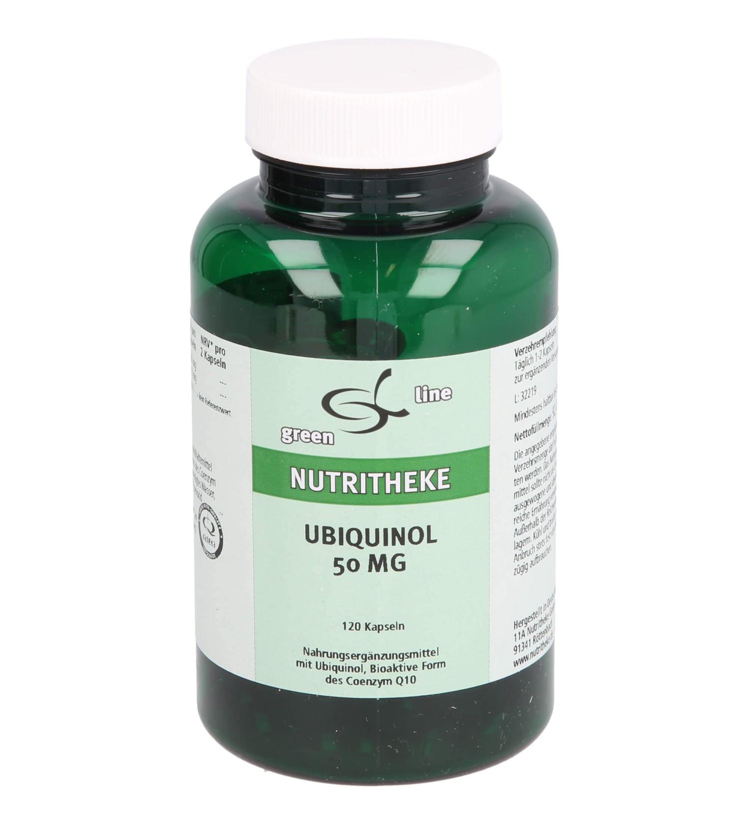 Ubiquinol 50 mg capsules