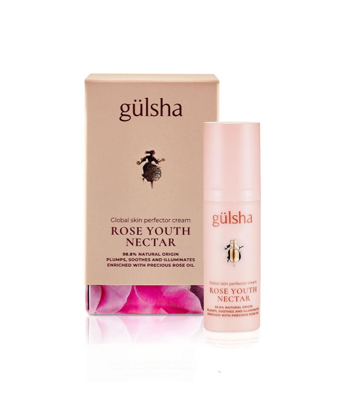 g lsha Rose Youth Nectar Global Skin Perfector Facial Cream with Rose Essential Oil & Hyaluronic Acid Anti-Aging Moisturizer for Radiance Firmness & Even Skin Tone 30ml/1FlOz - Buy Online on GoSupps.com