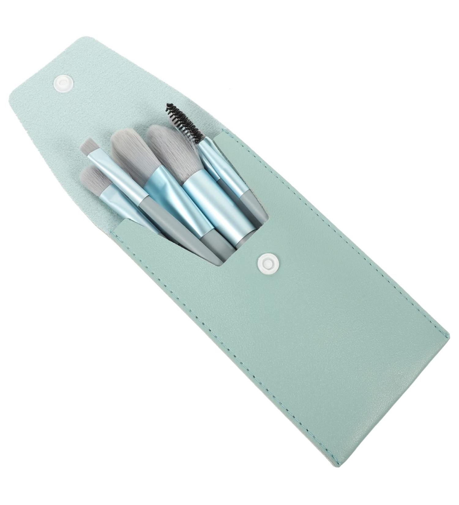 Minkissy Travel Makeup Brush Set - Professional Mini Cosmetic Brushes for Eyeshadow & Face | Beauty Tools for Miss Girl - Buy Online on GoSupps.com