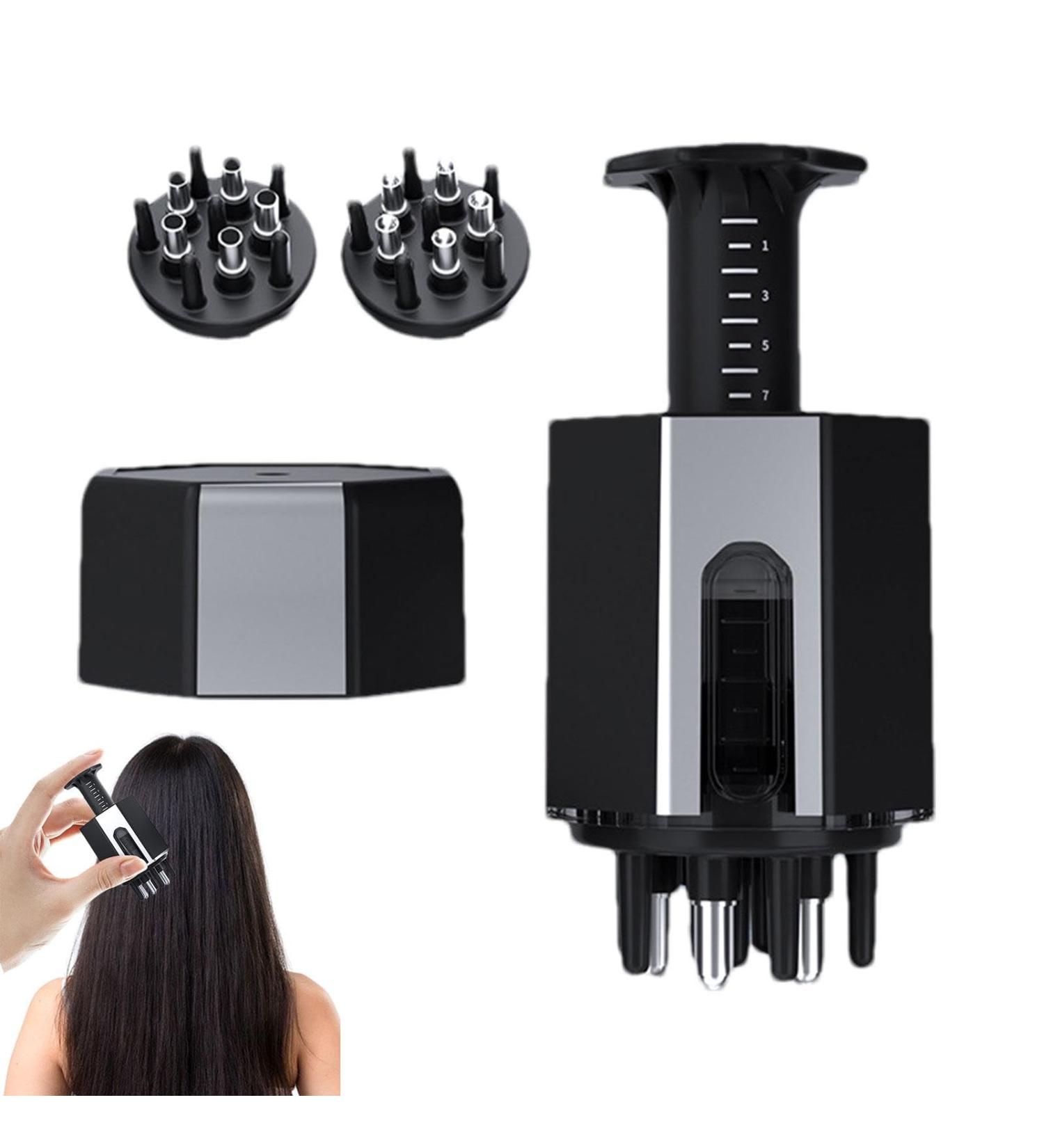 Manting Scalp Applicator Comb | Portable Scalp Massage Tool for Home & Travel | Black Scalp-Head Fluid Comb for Root Application & Relaxation - Buy Online on GoSupps.com