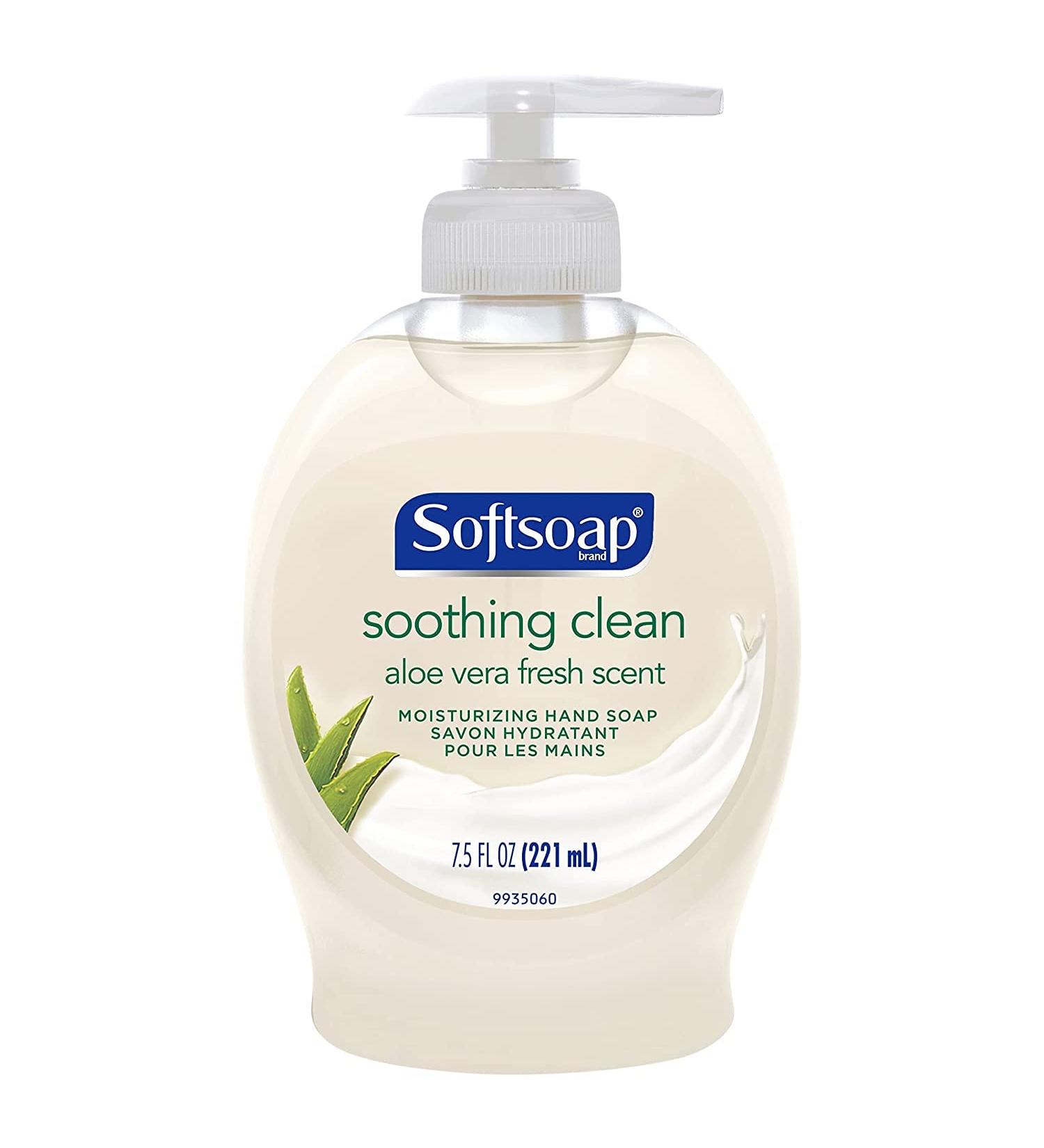 Softsoap Moisturizing Aloe Hand Soap 11oz | Gentle & Moisturizing Hand Cleanser | International Shipping Available - Buy Online on GoSupps.com