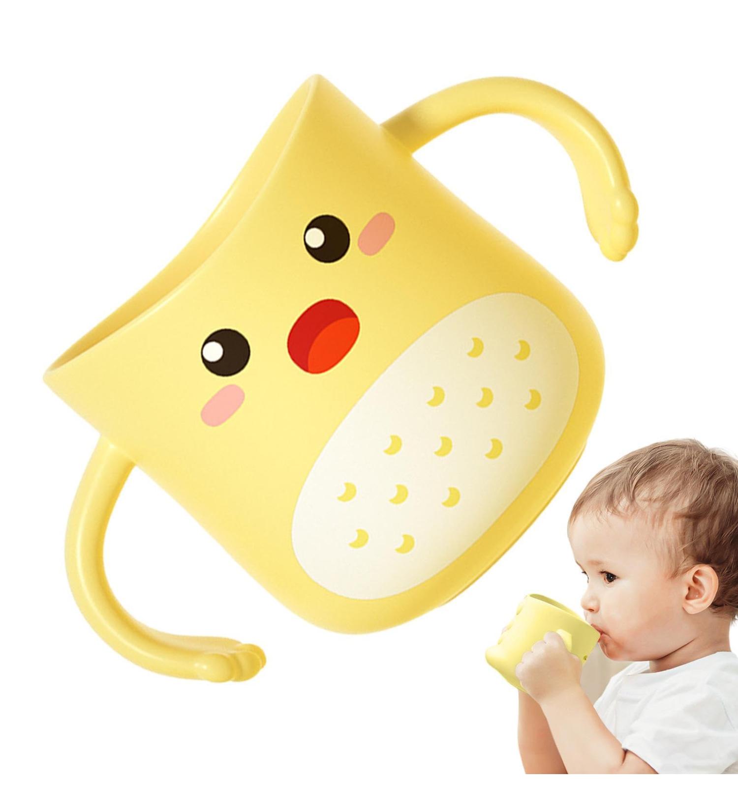 Kids Toothbrush Cup | Children's Dinosaur Mug for Tooth Brushing | Safe and Cute Tooth Brushing Accessory for Bathroom Travel and Outdoors Pochy Yellow - Buy Online on GoSupps.com