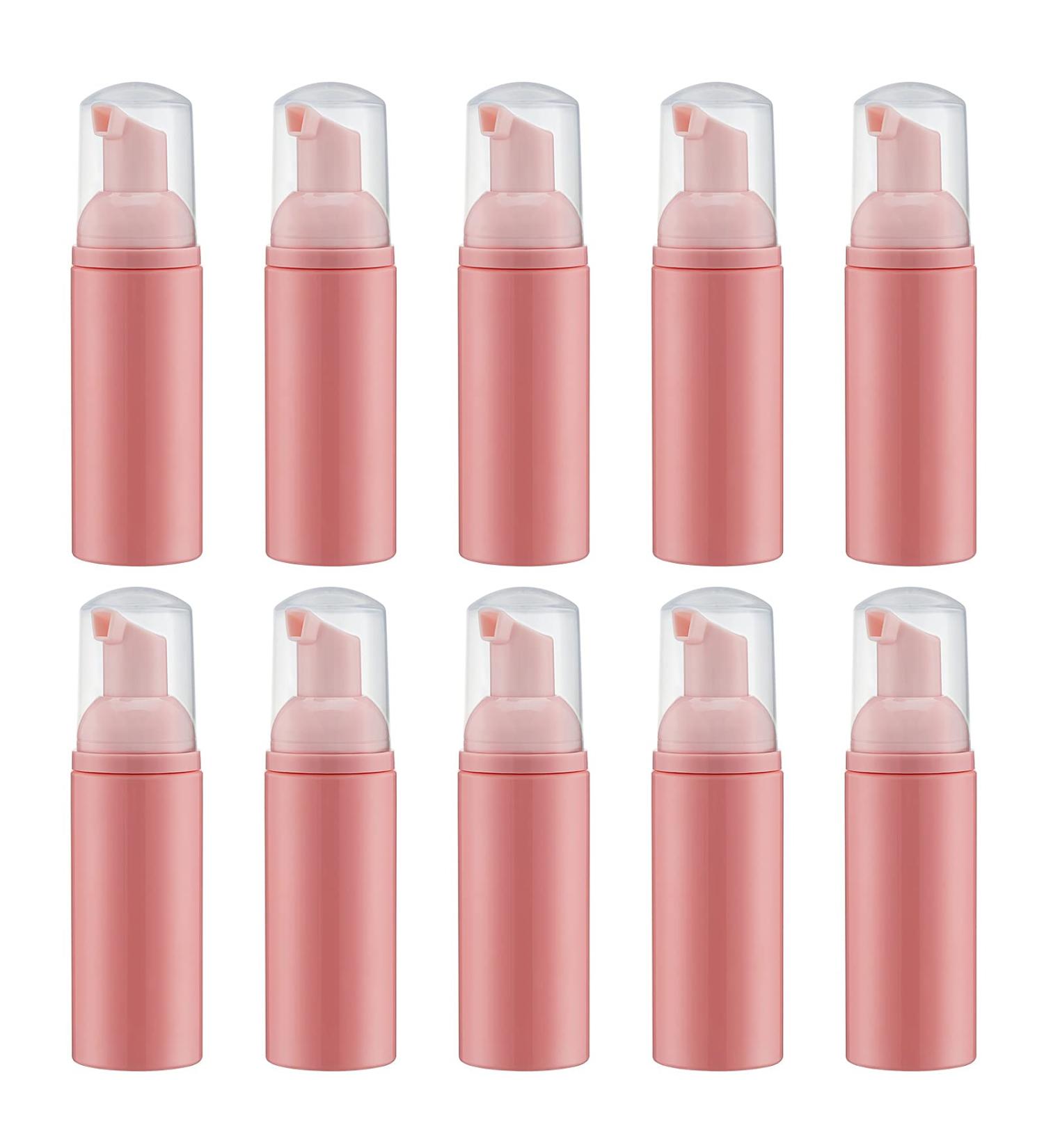 Livfa 60ml Foaming Pump Bottle - Refillable Foam Soap Dispenser (10 Pack Pink) | International Shipping Available - Buy Online on GoSupps.com
