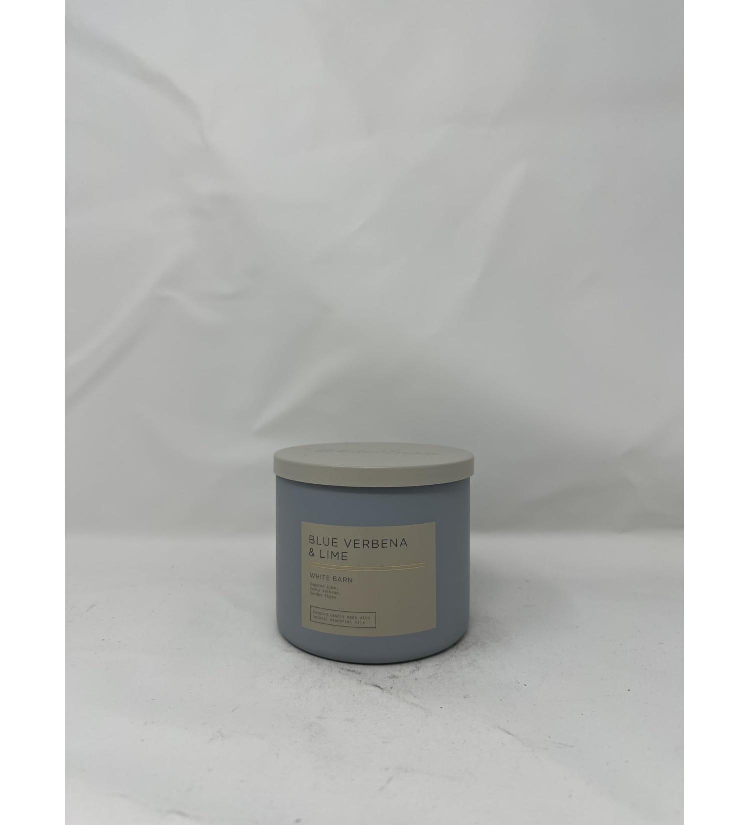 Blue Verbena & Lime 3 Wick Candle 14.5 oz / 411 g Made with Natural Essential Oil 2024