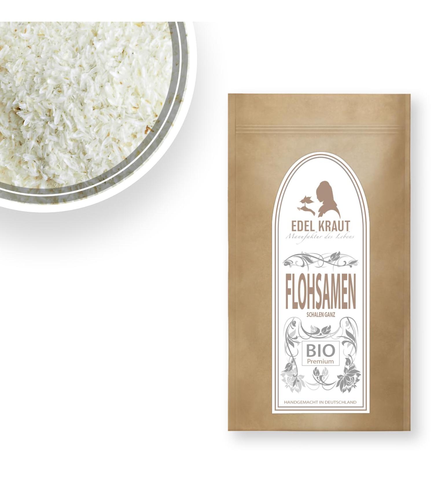 Premium Organic Psyllium Husk 250g - KBA Bio Additive-Free Indian Psyllium Shells - Buy Online on GoSupps.com