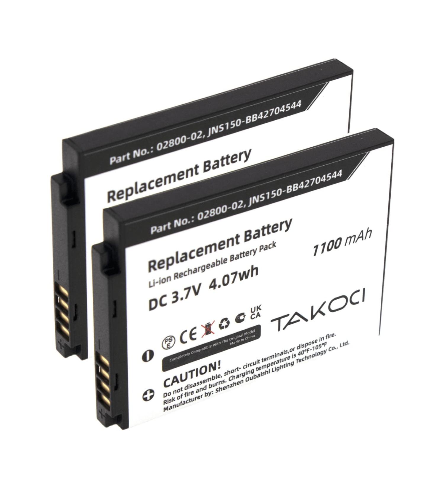 2-Piece 02800-02 Battery Replacement for Summer Infant BabyTouch & Secure Monitors | International Shipping - Buy Online on GoSupps.com