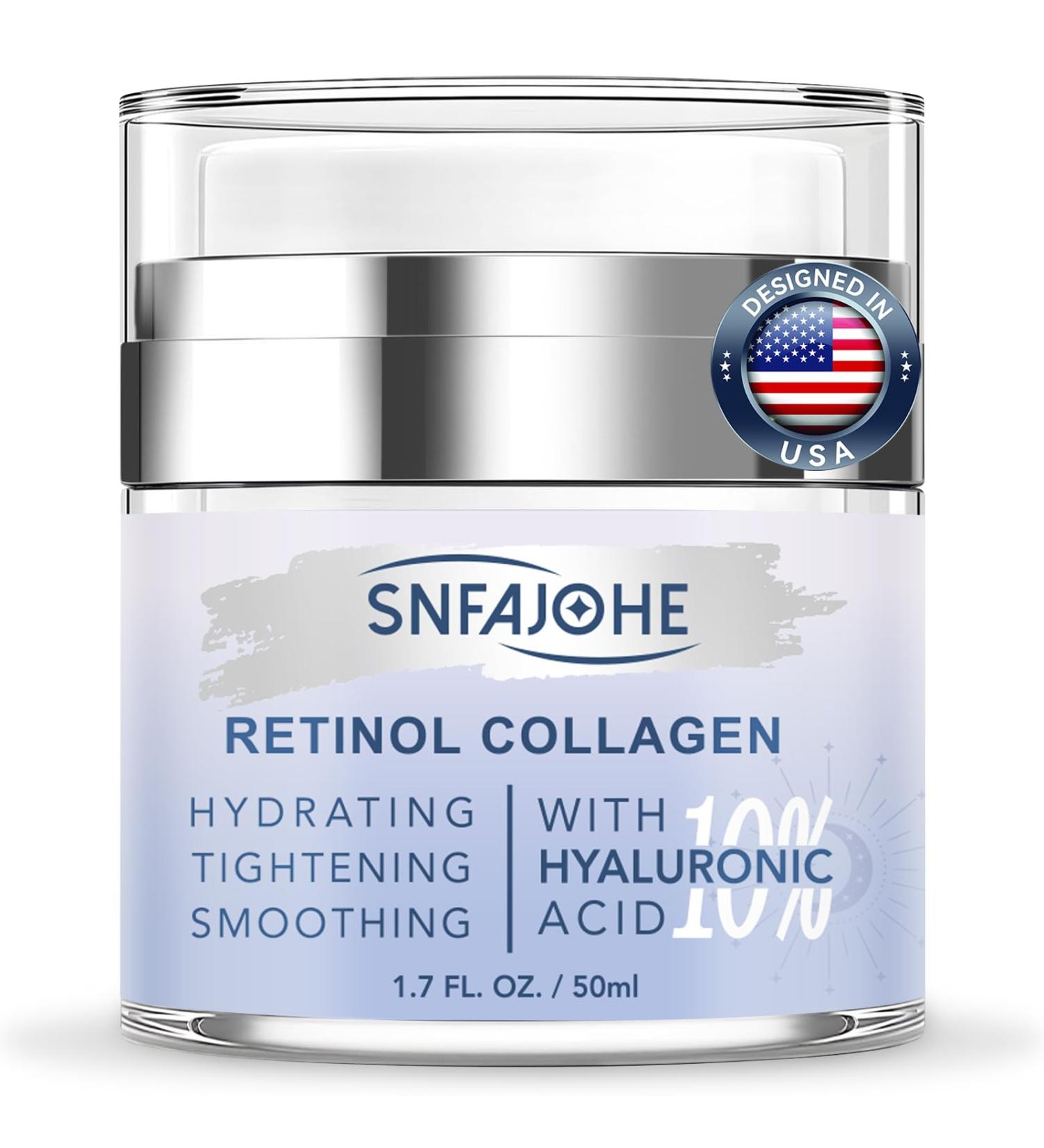 Instant Face Lift Cream with Retinol Collagen & Hyaluronic Acid Retinol Face Moisturizer for Wrinkles Neck & D collet Neck Firming Cream for Women & Men 1.7 Fl Oz 1.7 Fl Oz (Pack of 1) - Buy Online on GoSupps.com