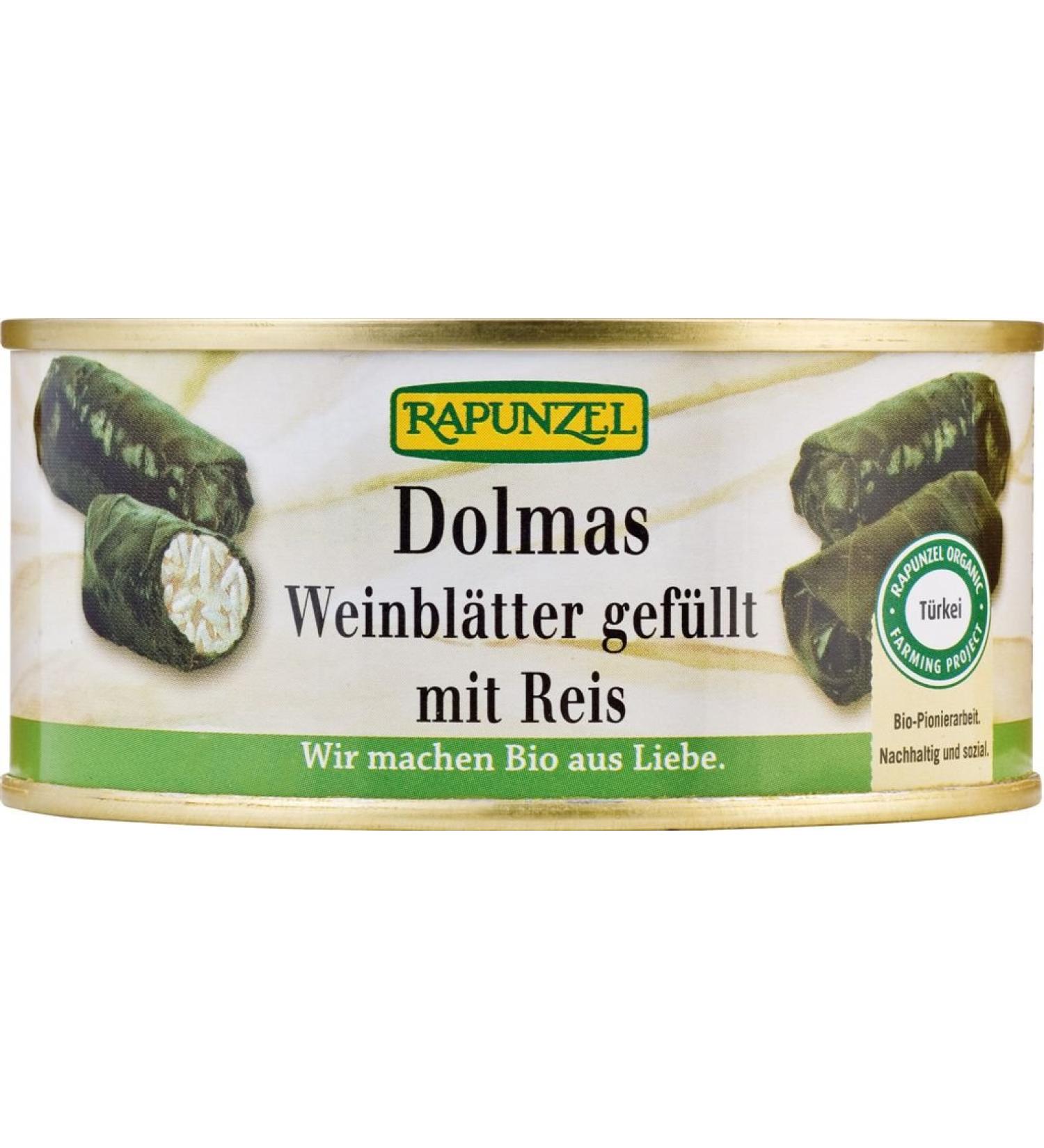 Rapunzel Rapunzel Dolmas Organic Rice Filled Wine Leaves 280g