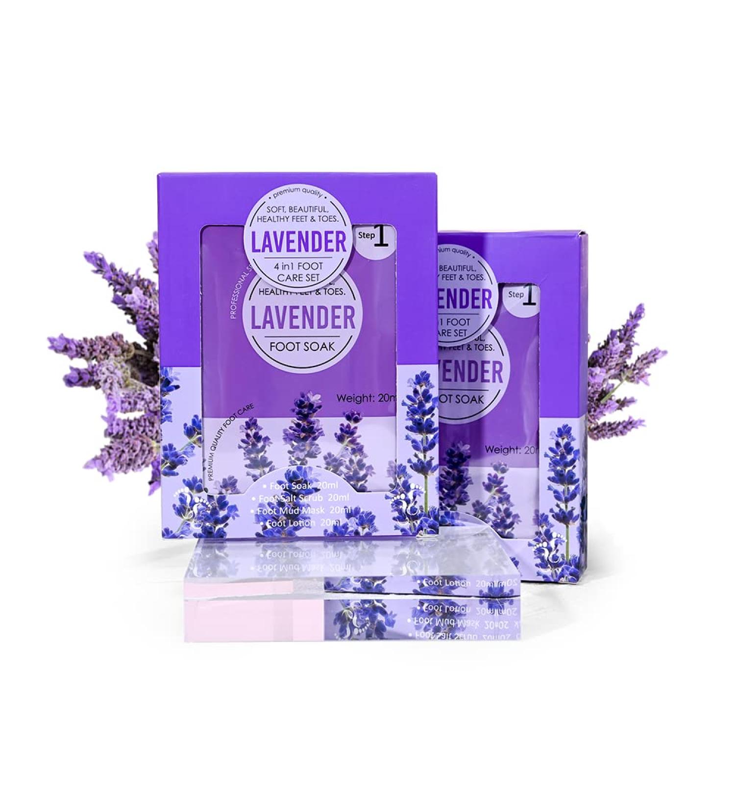 Lavender 4 in 1 Foot Soak Set - Help in Providing Pain Relieve for Achy Feet - Buy Online on GoSupps.com