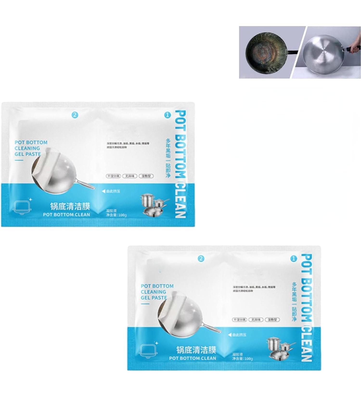 Pot Bottom Cleaning Gel Paste Oven Cleaner Stainless Steel Cleaner for Pots (2 Pcs) - Buy Online on GoSupps.com