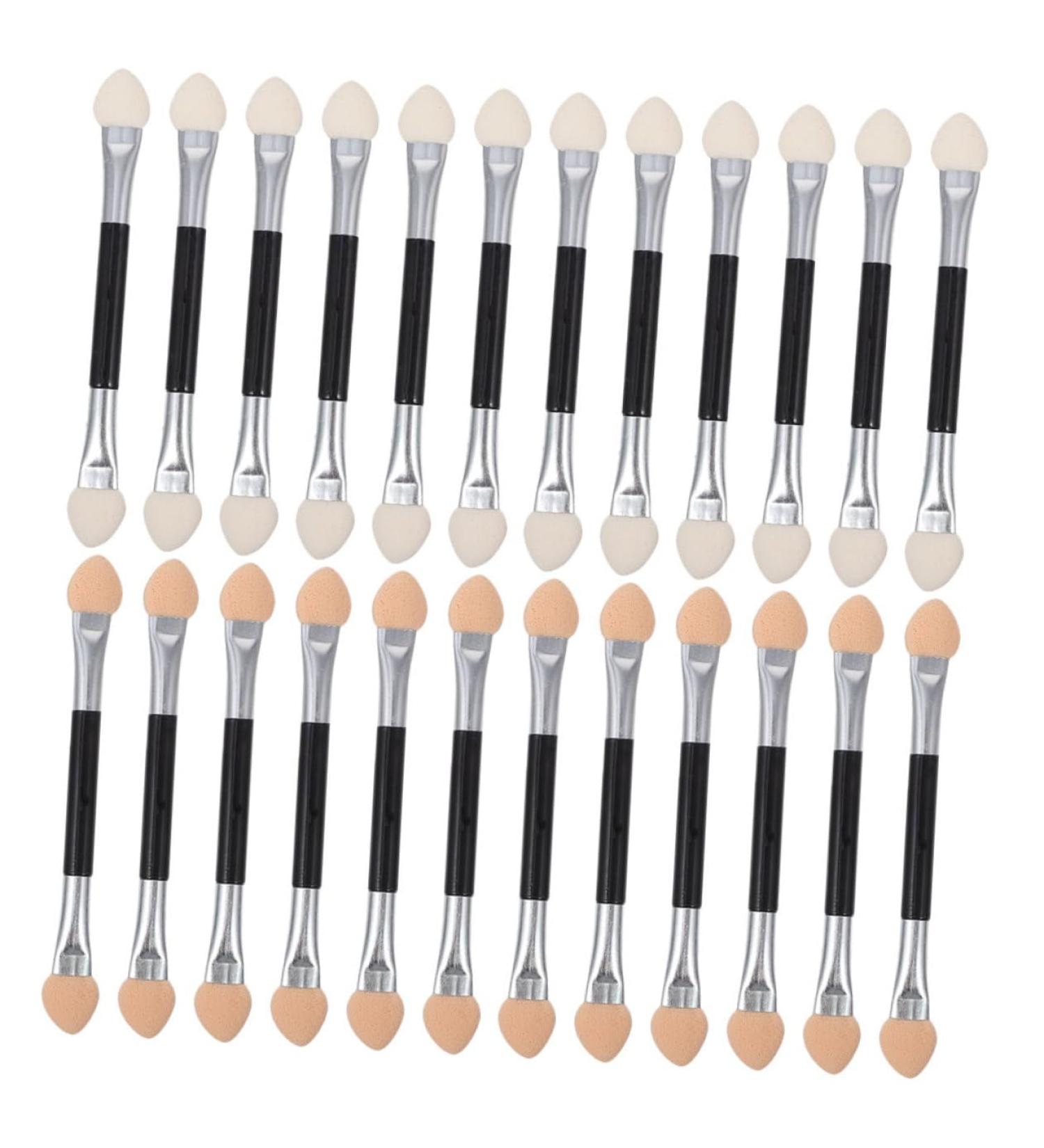 Baluue 24pcs Plastic Eyeshadow Makeup Sticks Double Ended Makeup Brush Aluminum Eyeshadow Brush - Buy Online on GoSupps.com