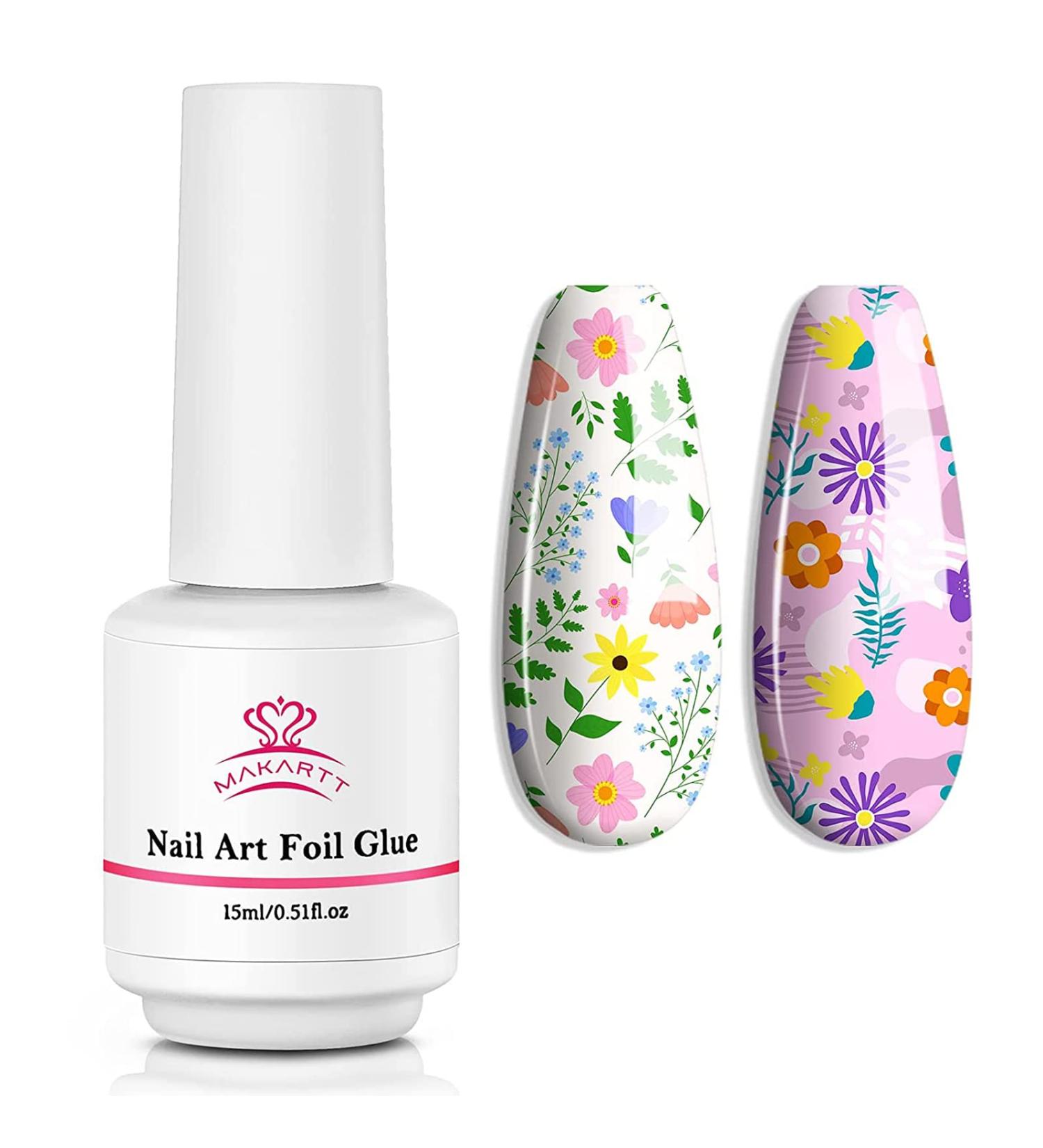 Makartt 15ML Nail Foil Glue Gel for Nail Transfer Manicure Art - UV LED Lamp Required - Soak Off Formula - 1*15ml - Buy Online on GoSupps.com