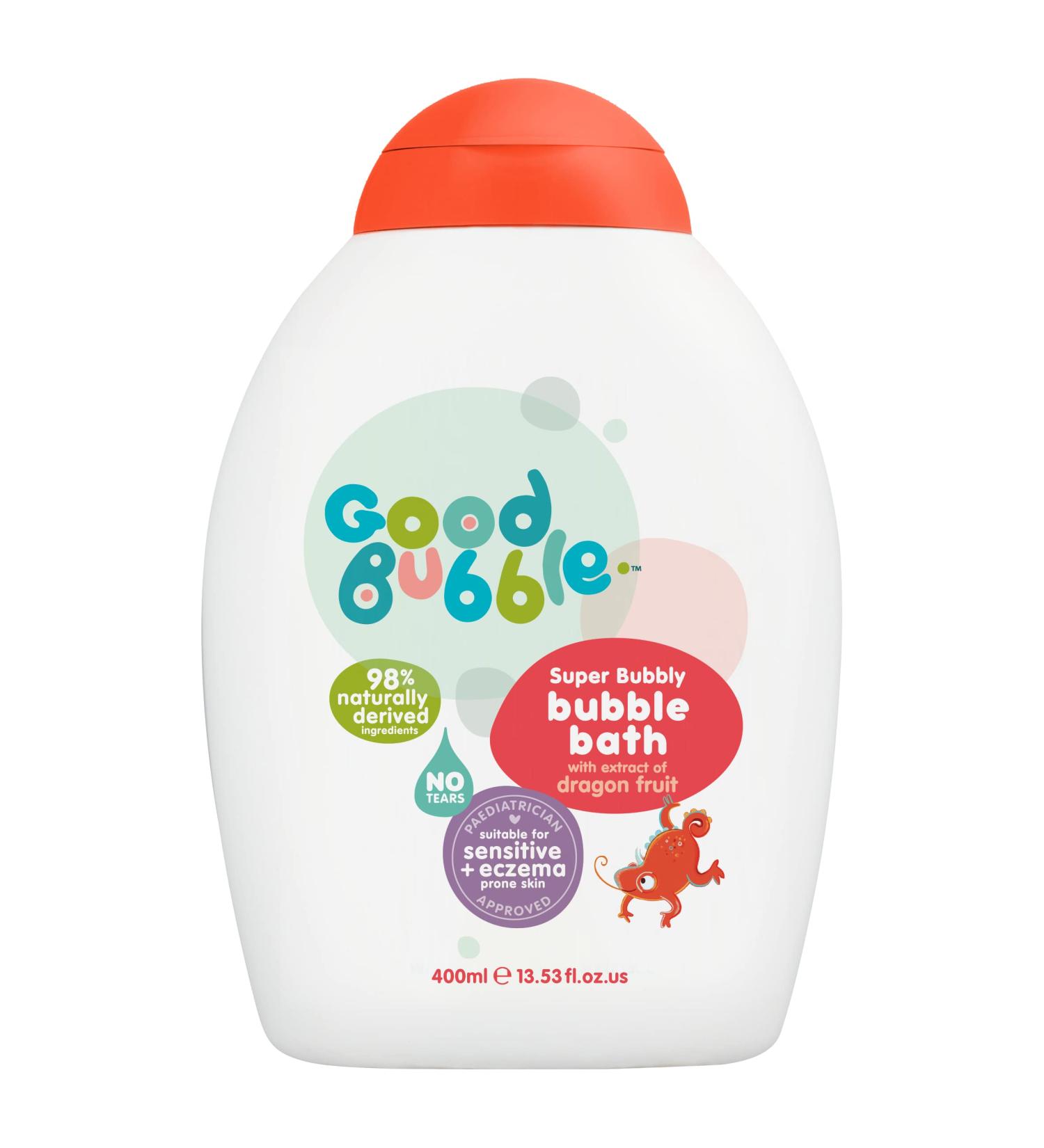 Good Bubble Dragon Fruit Bubble Bath - 400ml Tear-Free Sensitive Skin Formula for Babies & Toddlers - Sulphate-Free, Eczema-Friendly (1 Pack) - Buy Online on GoSupps.com