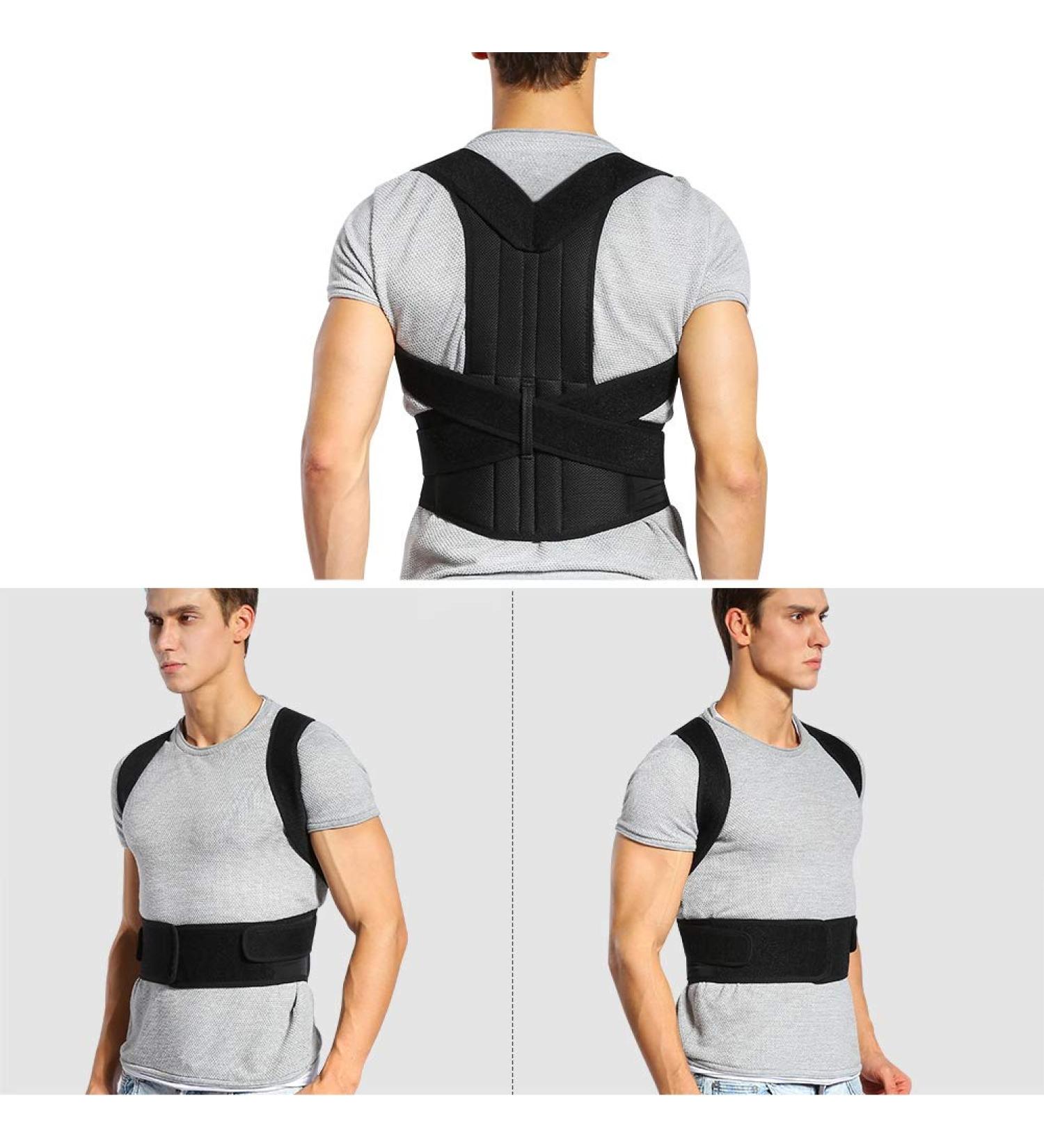Posture Corrector for Women Men Back Brace Support Belt Good Design Convenient Long Service Life for Home - Buy Online on GoSupps.com