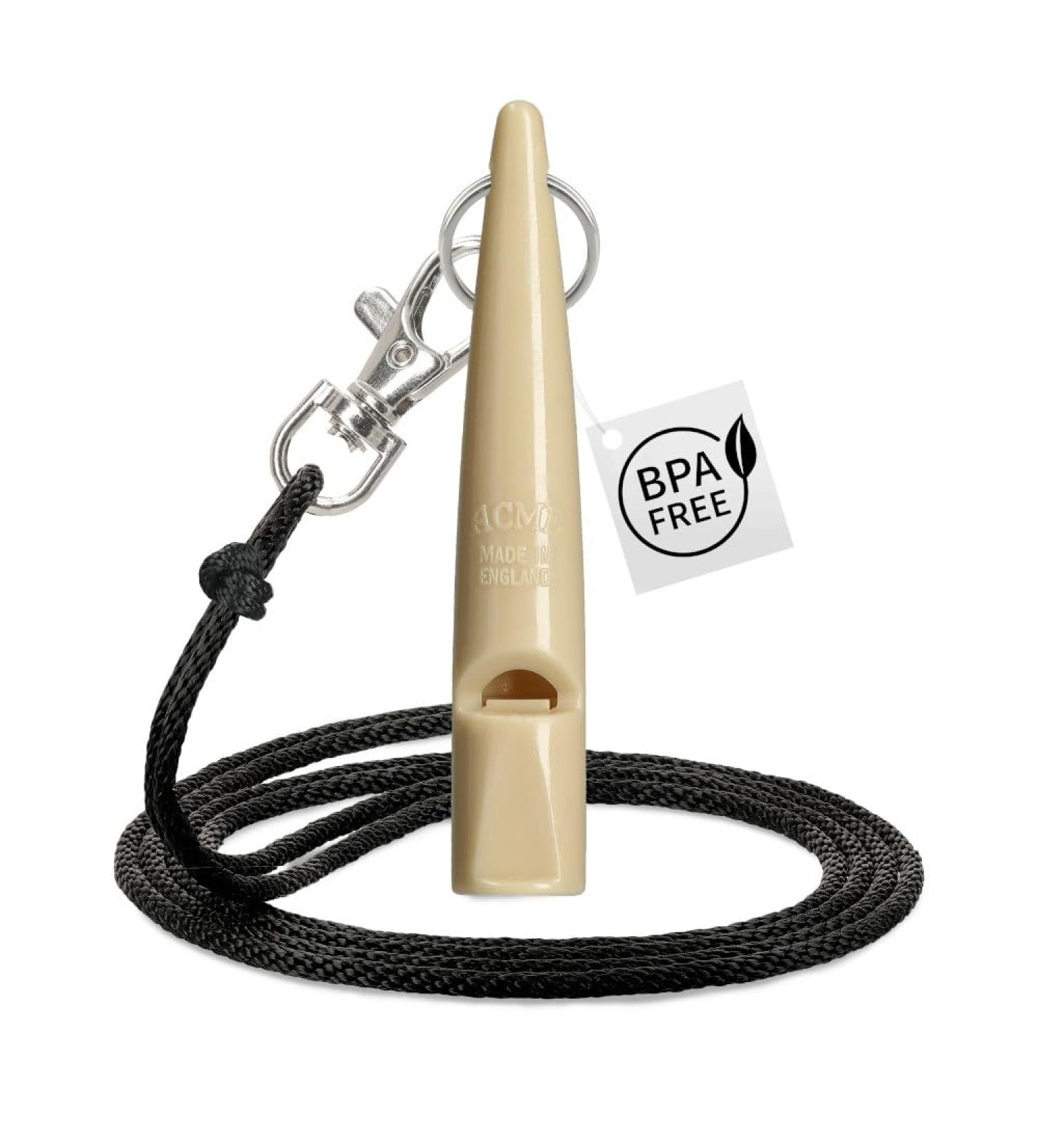 Acme Dog Whistle No. 210.5 - Loud & Effective Recall Training | Free Pipe Band - Perfect for All Dogs (Beige) - Buy Online on GoSupps.com