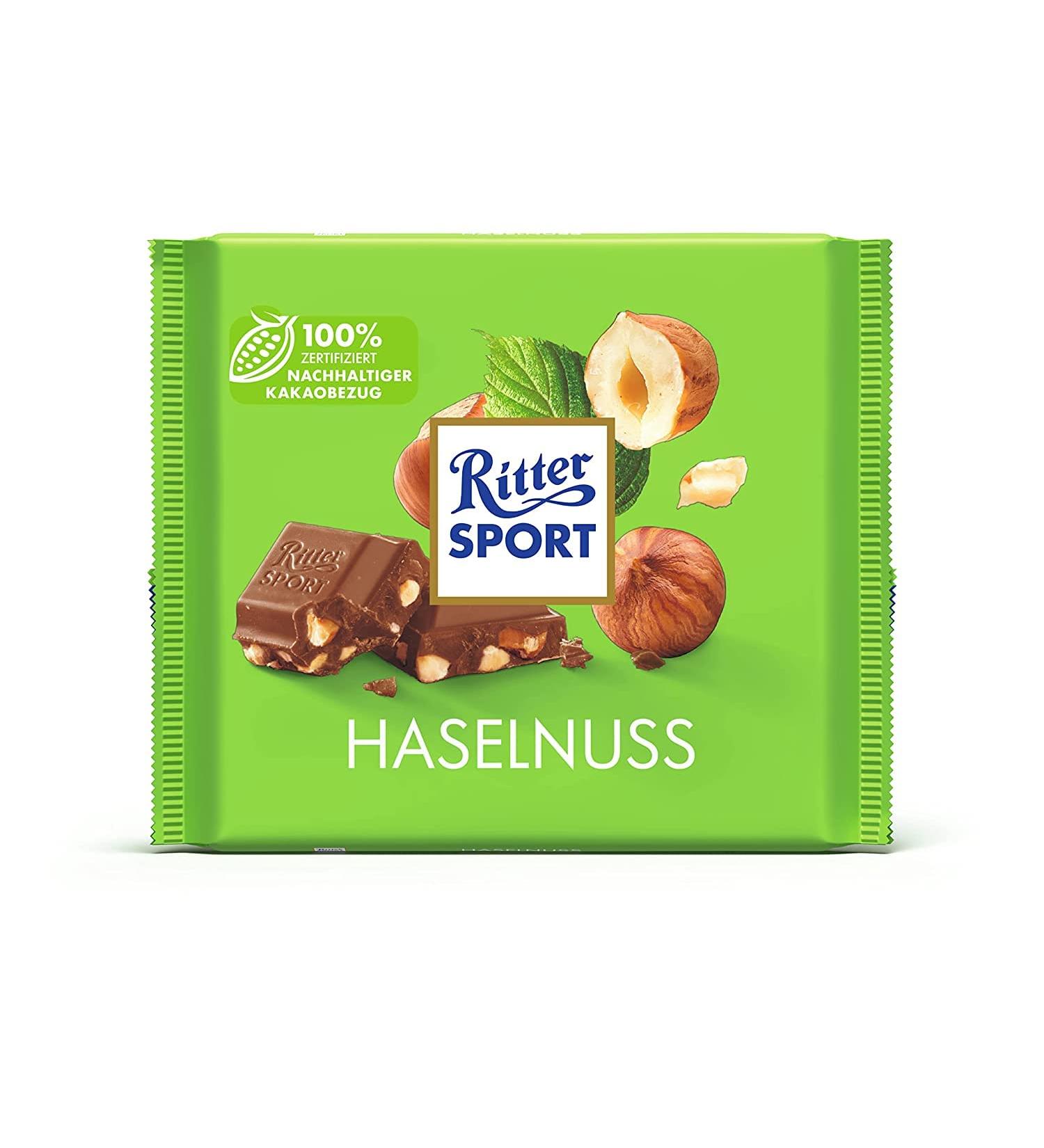 Buy Knight Sport Hazelnut Chocolate Bar 100g | Whole Milk & Roasted Hazelnuts - Delicious Nutty Flavor for International Shipping - Buy Online on GoSupps.com