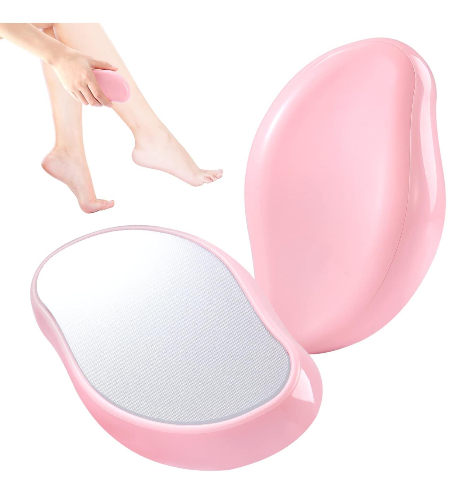 Reusable Crystal Hair Eraser for Painless Hair Removal - Pink | Exfoliation Tool for Women and Men - Back, Legs, Arms - Buy Online on GoSupps.com