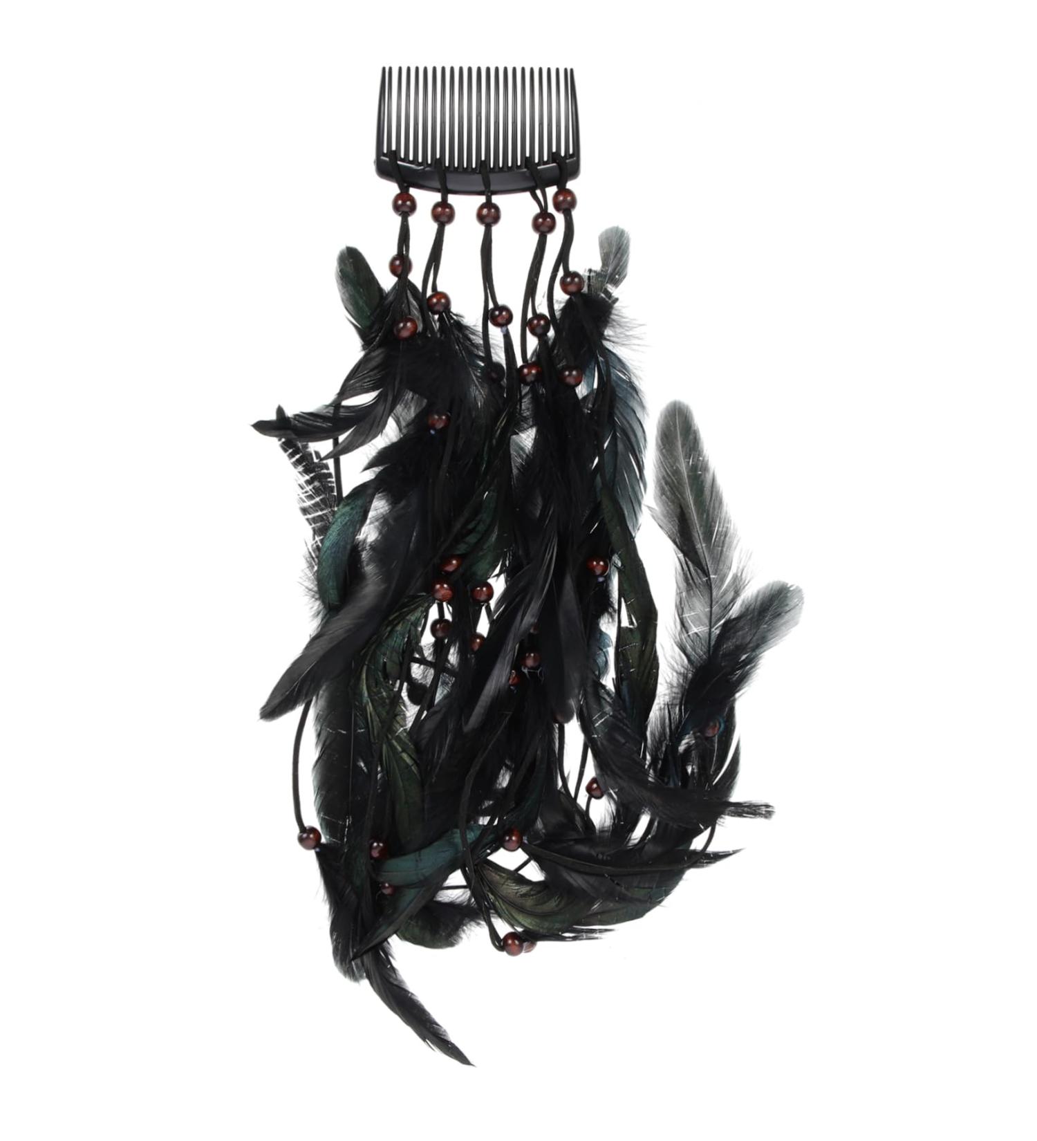 DOITOOL Hair Accessories Hair Claw Clips for Women Scrunchies for Hair Extensions Kerchief Headband Hair Ribbons for Women Plume Tassel Hairbands Decor Women's India Bohemia - Buy Online on GoSupps.com