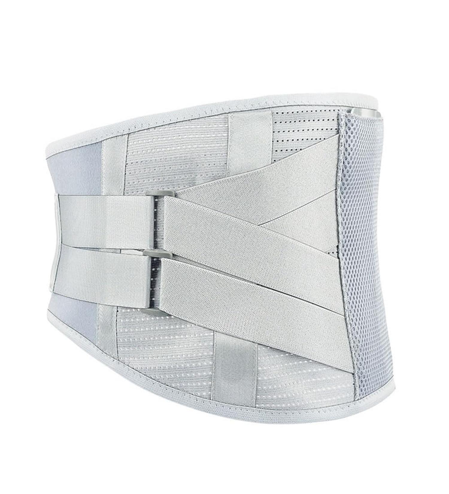 Buy Self-Heating Lumbar Support Belt for Sciatica Relief | Adjustable Pain Relief Belt with Removable Metal Strips for Women - Gray (Size M) - Buy Online on GoSupps.com