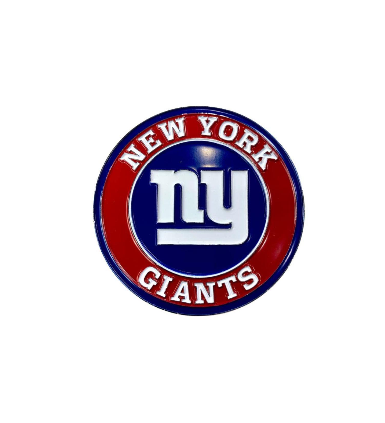 New York Giants Metal 3D Team Emblem by FANMATS - All Weather Decal for Indoor/Outdoor Use - Easy Peel & Stick Installation - Perfect Gift for Football Fans - Buy Online on GoSupps.com