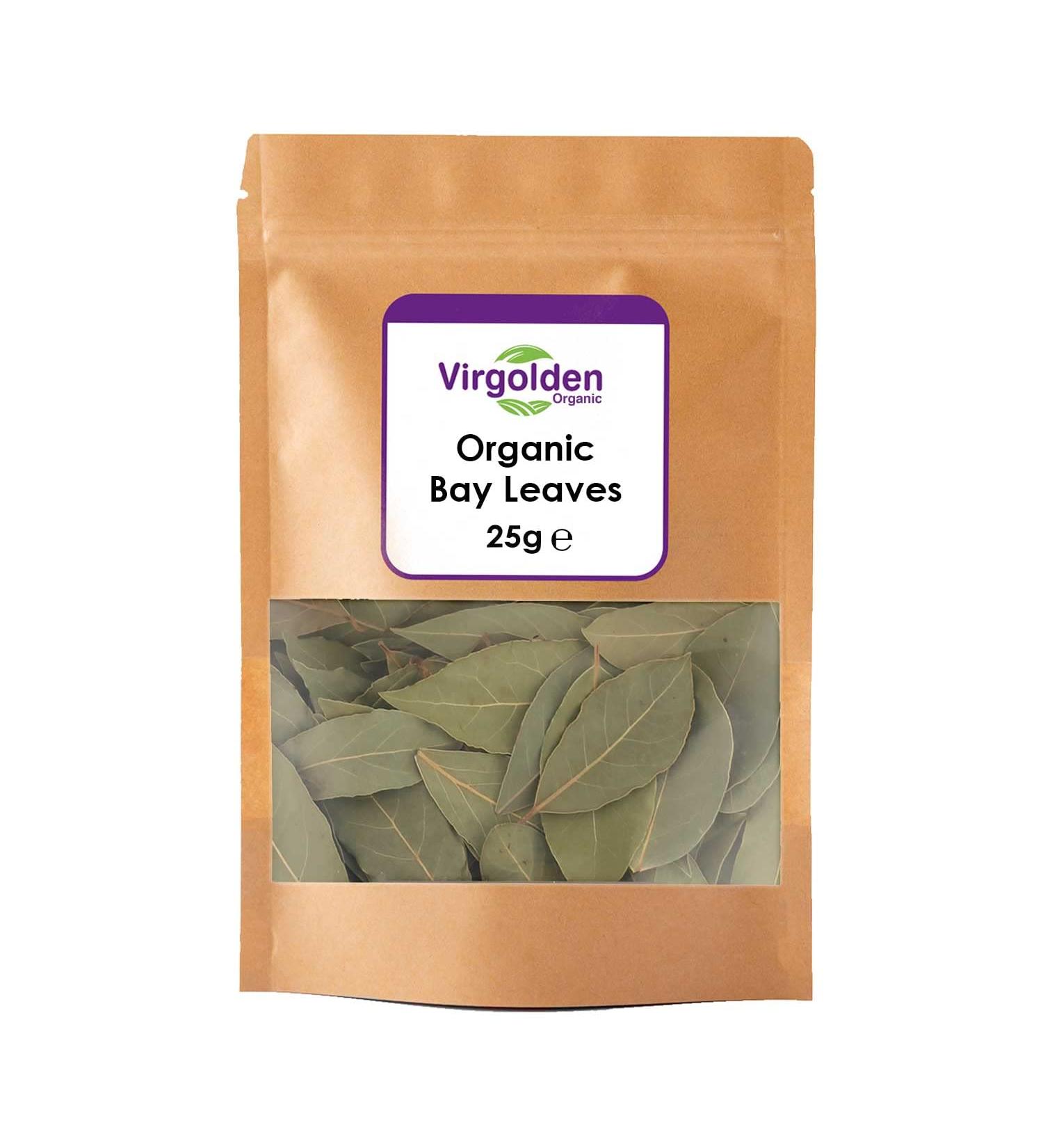 Virgolden Organic 25g Organic Dried Bay Leaves - Premium Quality - Buy Online on GoSupps.com