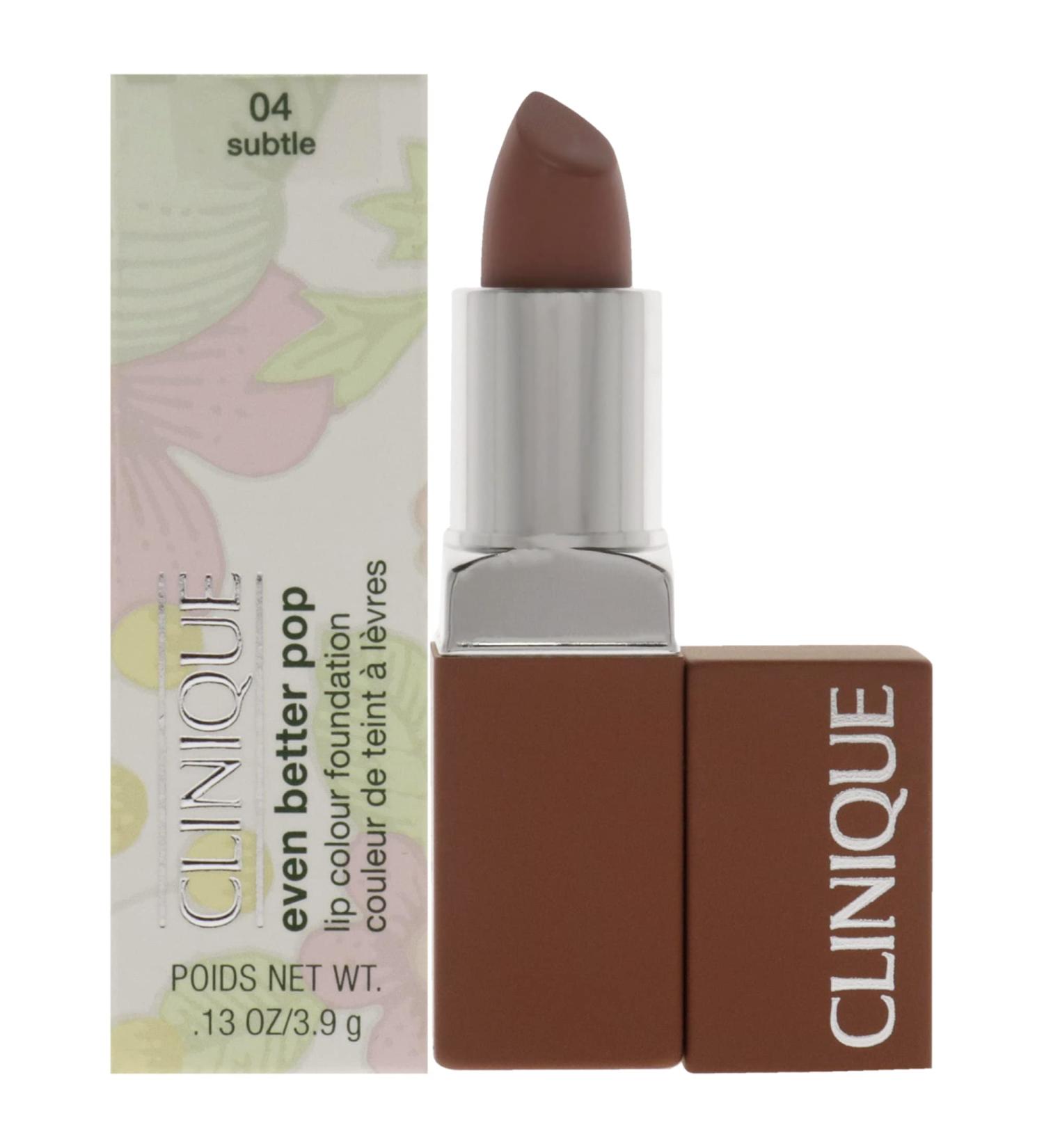 Clinique Even Better Pop Lip Colour Foundation Lipstick - 04 Subtle 0.13 oz - Buy Online on GoSupps.com