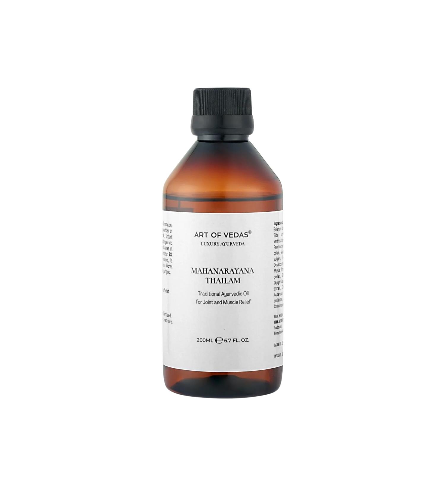 Art of Vadas Mahanarayana Thailam Essential Pain Relief Oil | Ayurvedic Herbal Oil for Joint & Muscle Pain | Massage Oil | Instant Relief from Muscle Aches - 200ml (Pack of 1)