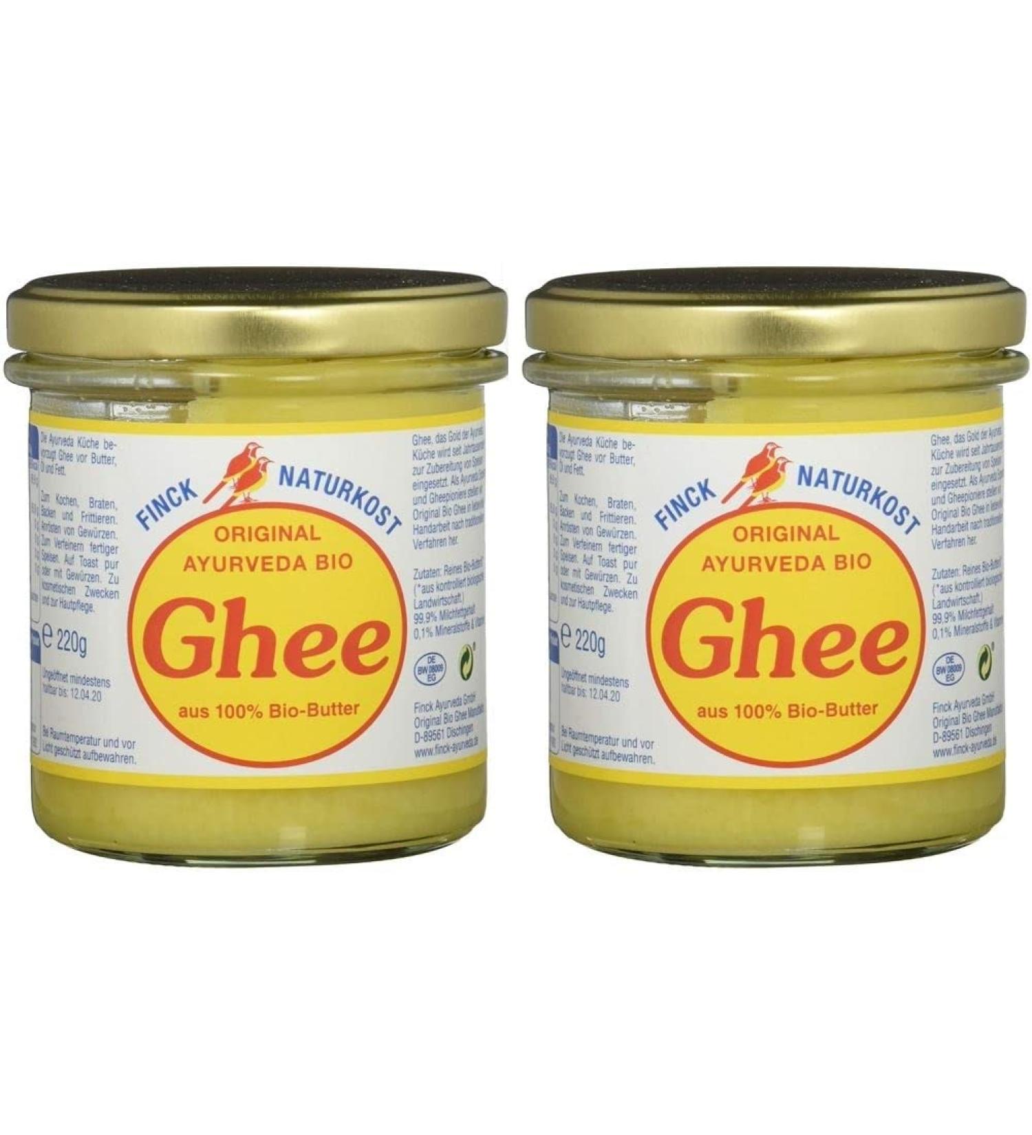 Buy Finck Naturkost Original Ayurveda Organic Ghee - 2 x 220g Pack | Premium Quality International Shipping - Buy Online on GoSupps.com