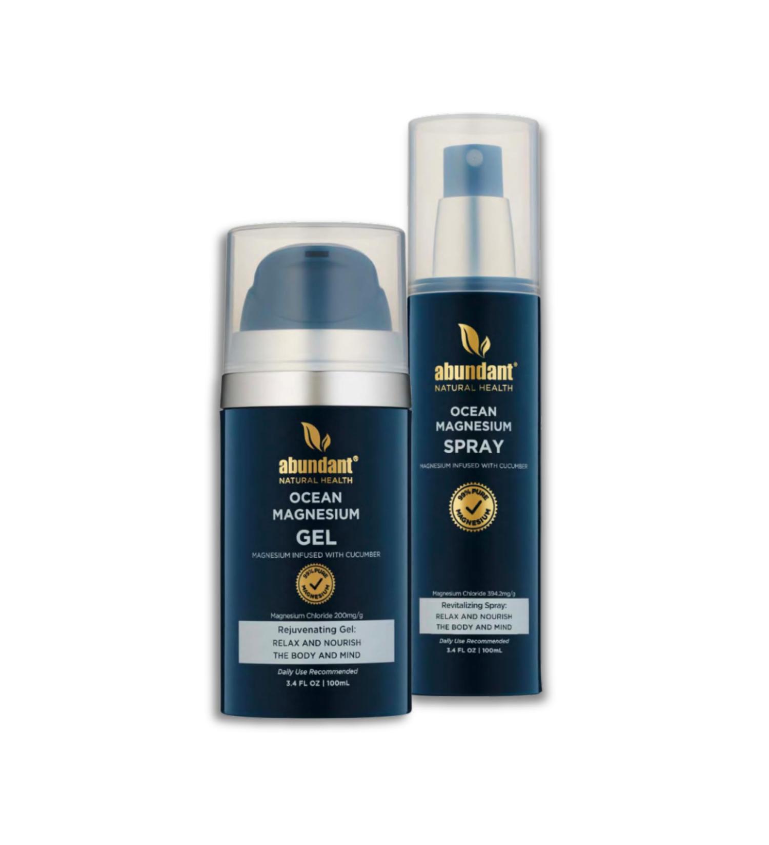 Abundant Natural Health Ocean Magnesium Muscle Bundle with Cucumber Stem Cells Stingless Alleviation of Aches and Bruises Effective and Quick Absorption Fragrance-Free - Buy Online on GoSupps.com