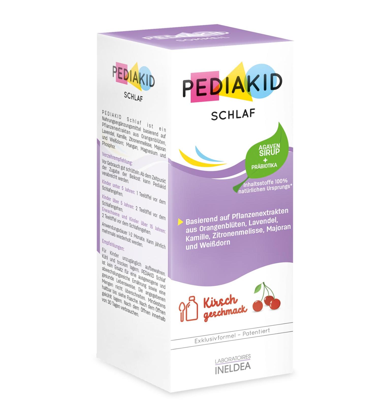 Pediakid Sleep Supplements - Natural Plant Extracts & Minerals for Improved Sleep Quality - 250ml - Buy Online on GoSupps.com