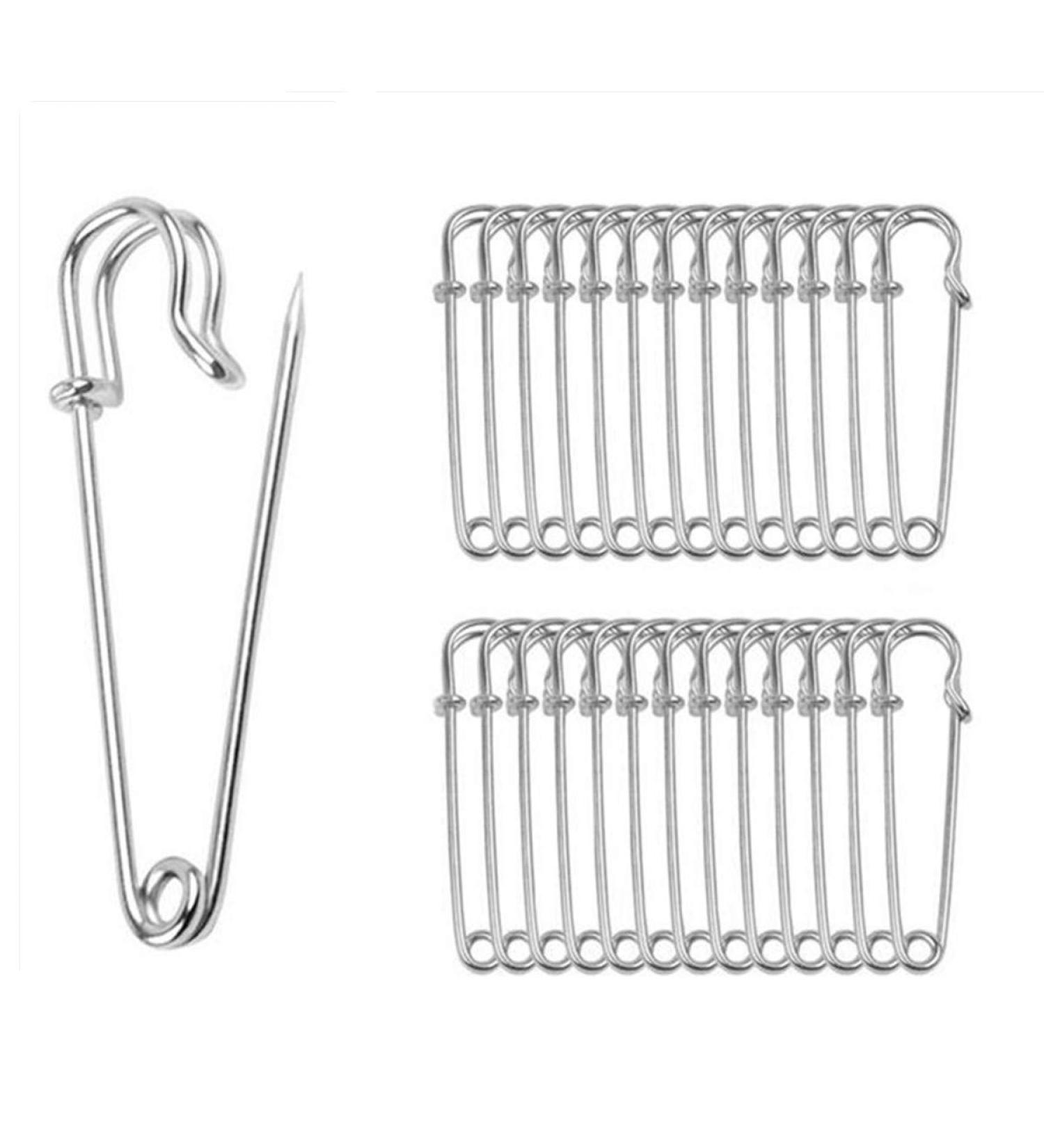 ReachTop Pack of 30 Large Safety Pins 2.76 Heavy Duty Blanket Pins Bulk Steel Spring Lock Pins Fasteners for Blankets Crafts Skirts Kilts Brooch Making - Buy Online on GoSupps.com