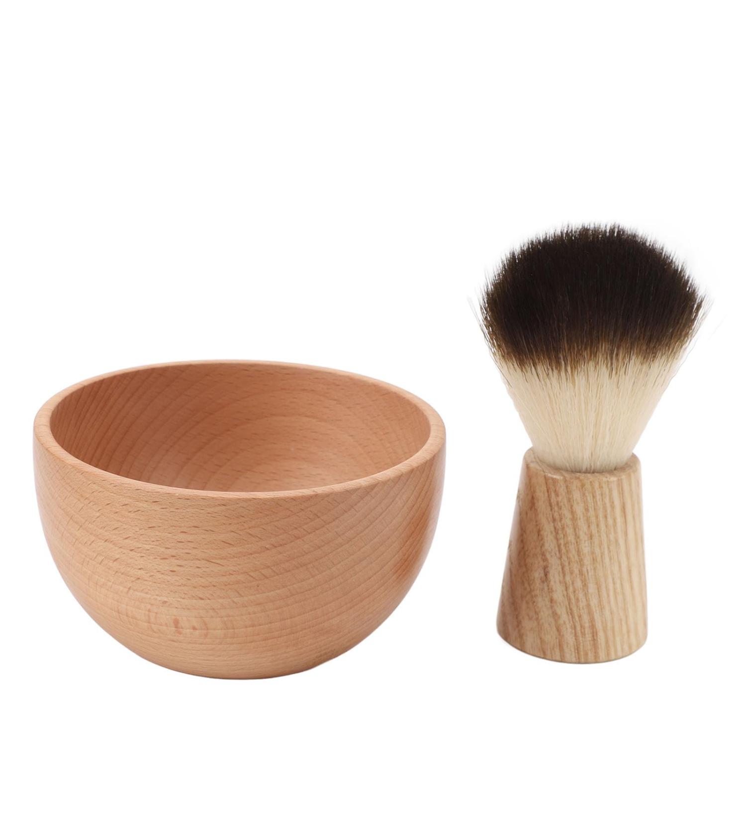 Premium Animal Hair Imitation Shaving Brush Set - Durable Quick Drying & Easy to Clean - Perfect Gift for Men - Buy Online on GoSupps.com