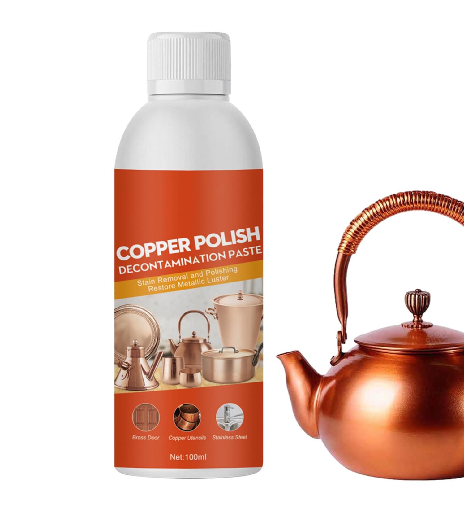 Copper Polish Paste | Copper Cleaner for Sink Gently - Rust Removal for Metal 100 Ml Cleans Without Scratching for Kitchen Accessories Jewelry Watches Instruments for Brass Hondony - Buy Online on GoSupps.com