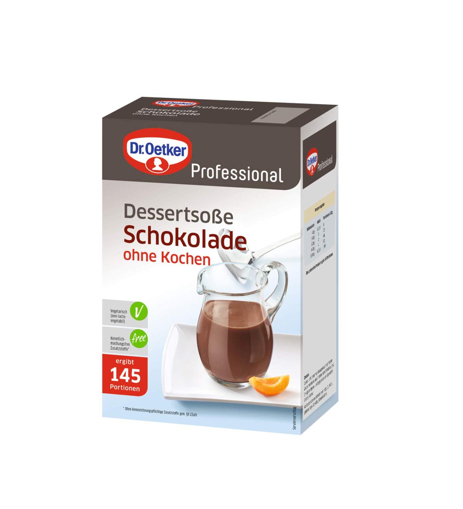 Dr. Oetker Professional Chocolate Dessert Sauce Powder 1kg - No Cooking Required | International Shipping - Buy Online on GoSupps.com