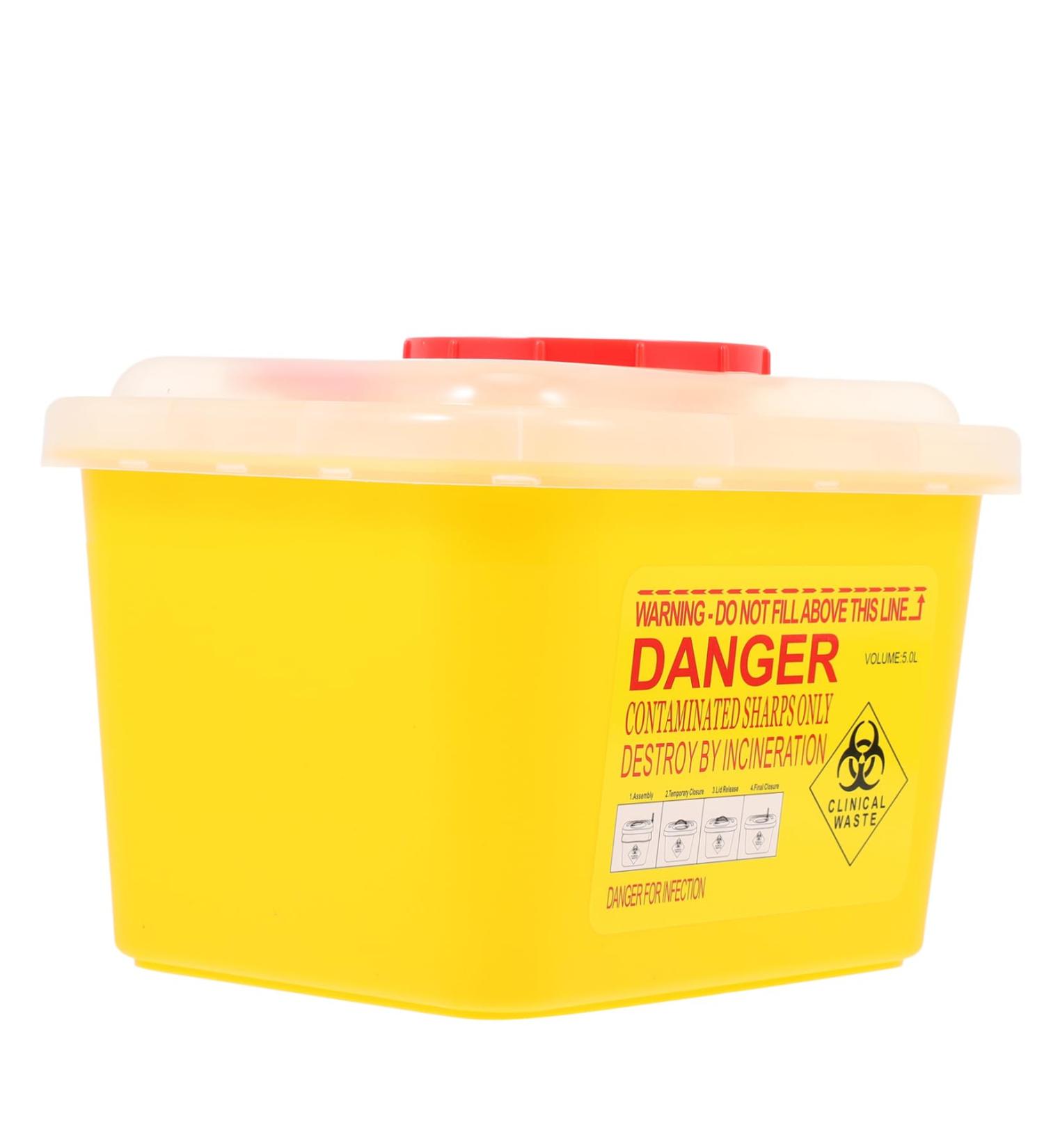 Lalafina Portable Recycling Box for Sharp Needles & Blades - Safe Storage Container for Waste Blades | Durable ABS Design - Buy Online on GoSupps.com