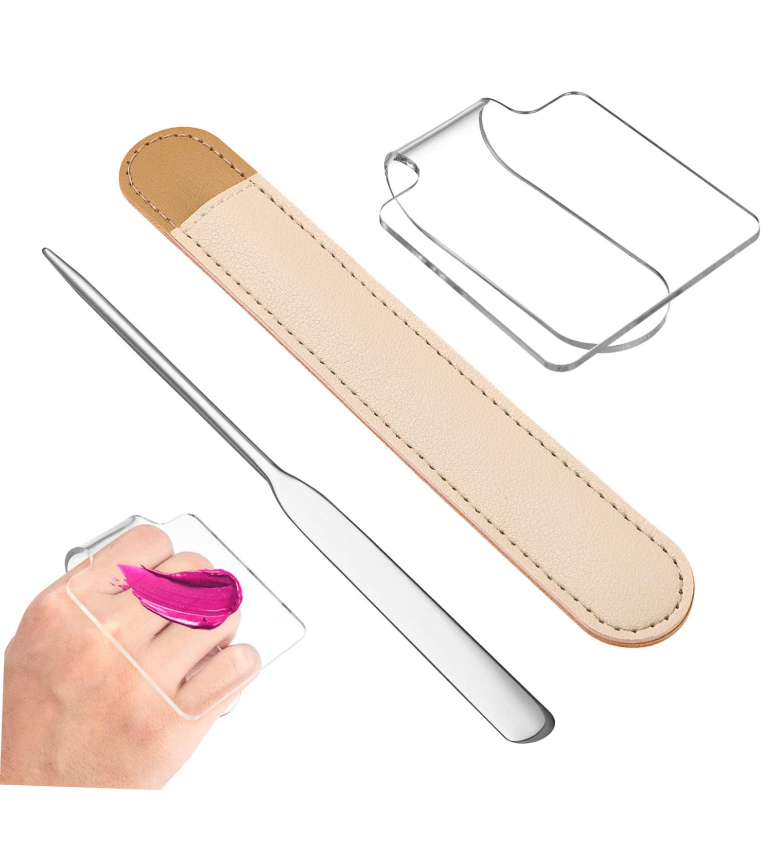  Didiseaon Didiseaon Makeup Mixing Palette Makeup Mixing Plate Mixing Tray with Spatula and Mirror Nail Art Spatula for Mixing Acrylic Nail Polish Manicure Dongle - Buy Online on GoSupps.com