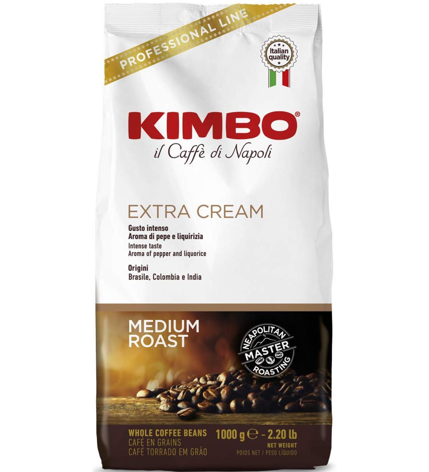 Kimbo Extra Cream Espresso Coffee Beans 1kg - Pack of 1 - Buy Online on GoSupps.com