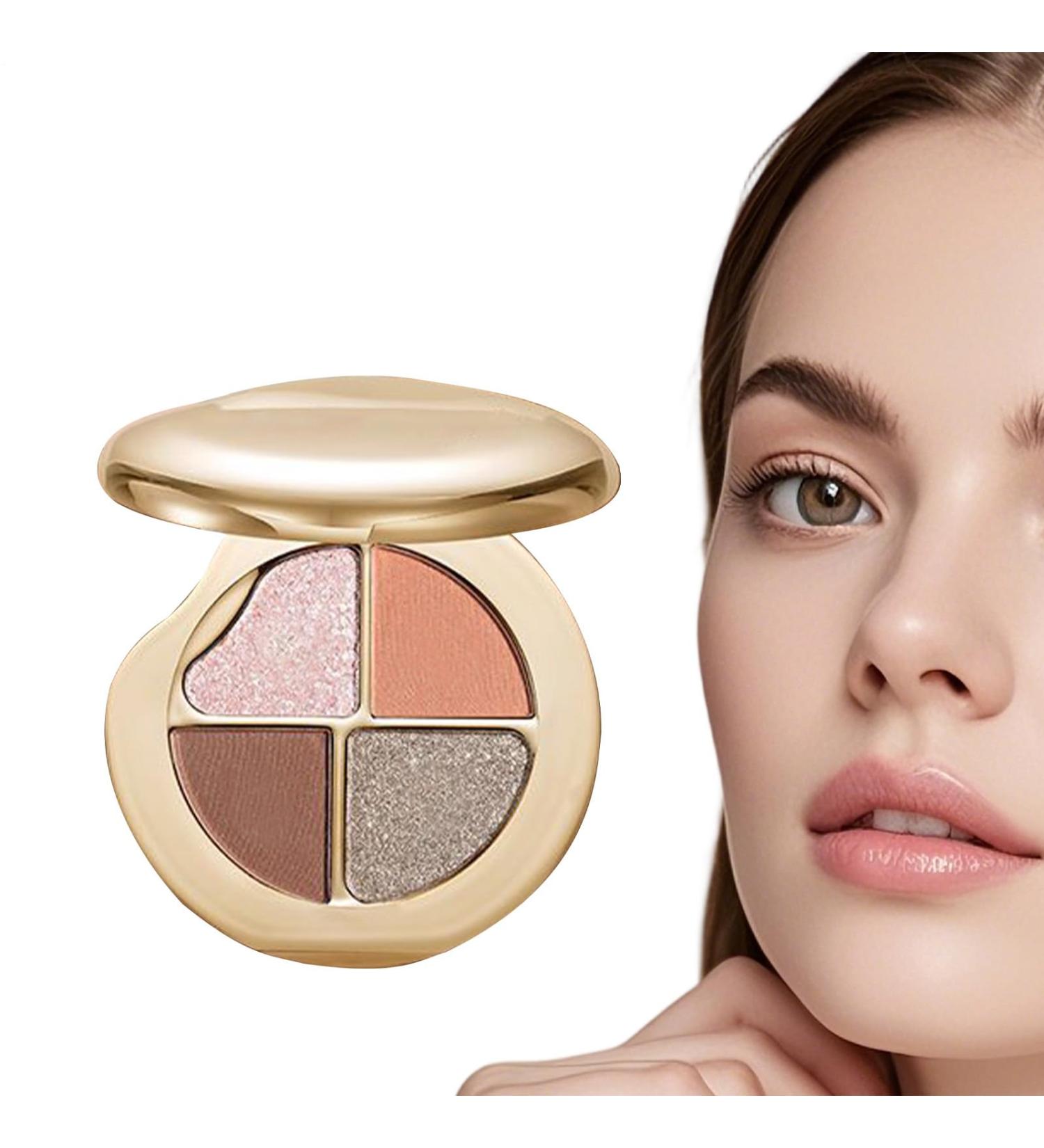 4 in 1 Eyeshadow Palette for Women | Long Hold Blush and Highlighter for Travel Face Girls Teens Women Adult - Buy Online on GoSupps.com
