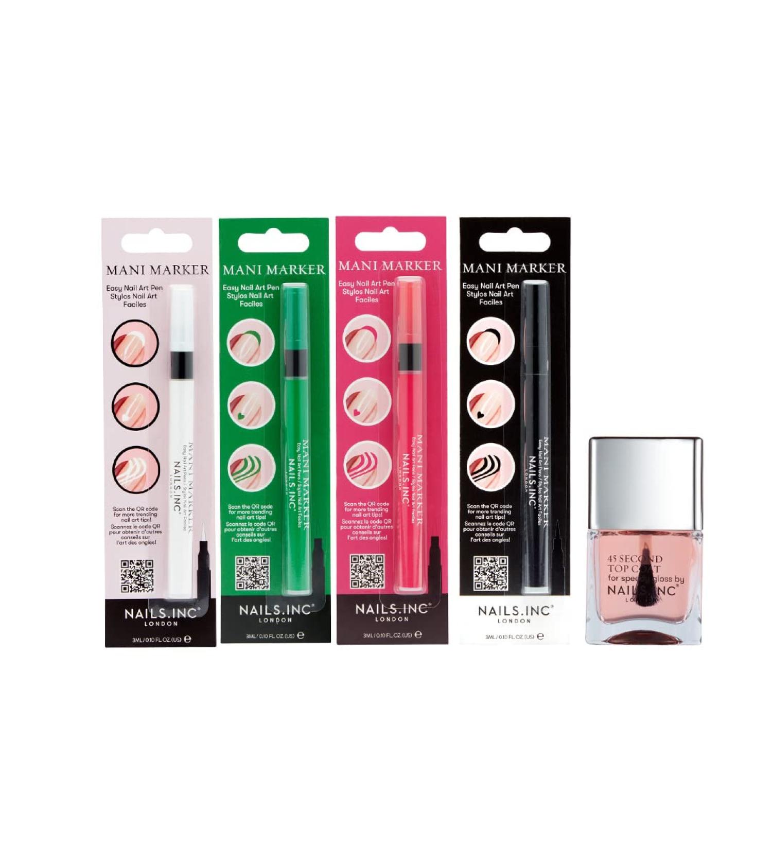 Nails.INC Easy Nail Art 5-Piece Nail Pen Set (Worth Value 35) - Buy Online on GoSupps.com