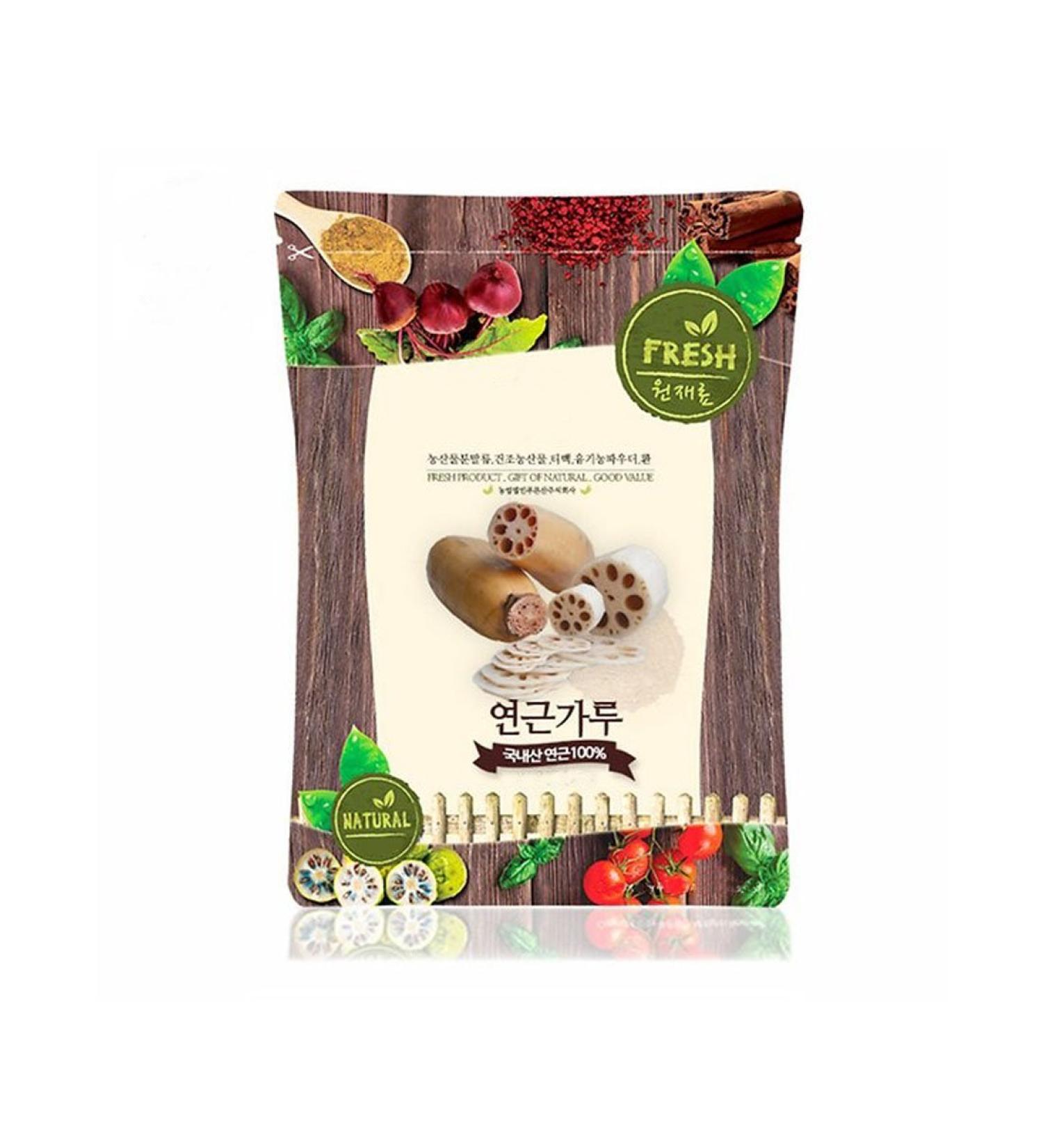 Lotus Root Powder - 100% Pure Natural Fiber, Vitamin C, Amino Acid - 100g - Buy Online on GoSupps.com