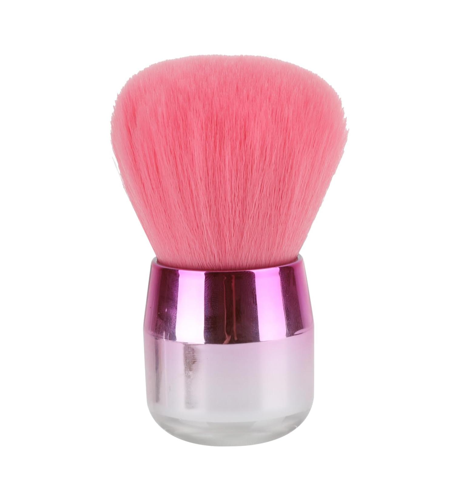 Soft Fiber Nail Dust Brush - Pink Fingernail Art Cleaning Tool for Makeup & Acrylic UV Gel Nails (Red) - Buy Online on GoSupps.com
