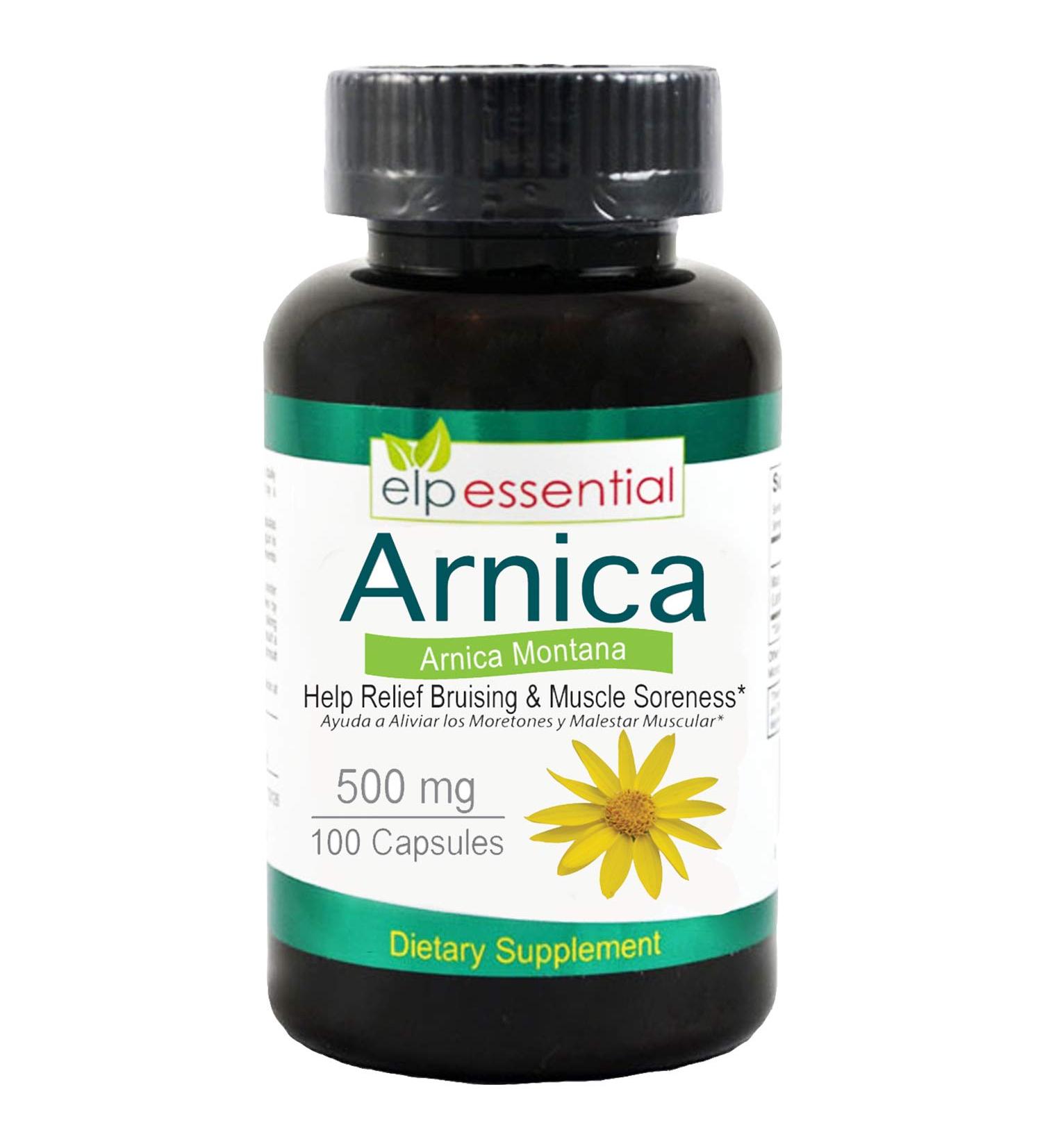 Arnica Montana Pain Relief Capsules - Natural Arnica 100 Capsules for Fast Relief - Buy Online on GoSupps.com