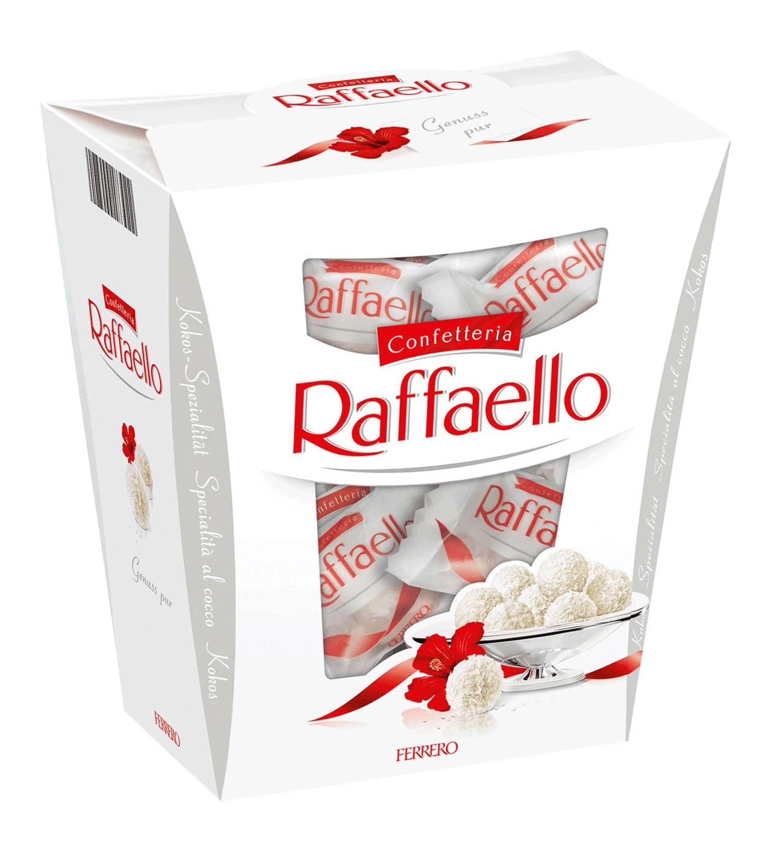 Ferreero's Raffa-ello's 23pc - White Chocolate Bars With Coconut Almond Filling - Tasty Treat Gift Hamper Birthday Present Chirstmas & Easter - Chocolate Hamper Gift Box