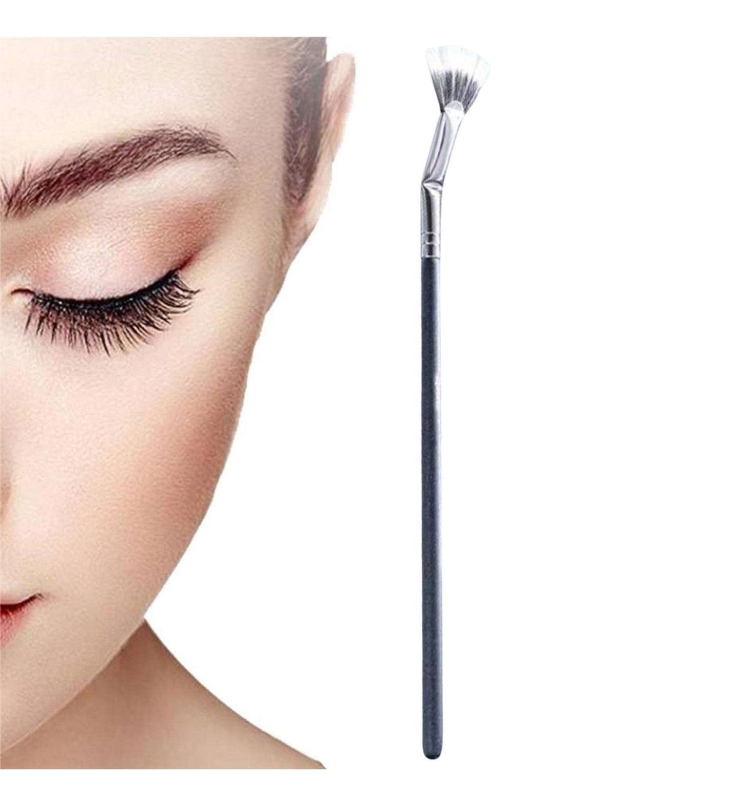 Bent Lash Fan Brush | 120 Degree Angled Eyelash Definer Fan Brush - Eyeliner Detail Brush Makeup Brush Lash Wand Brush Fan for Natural Lifted Effects and Enhance Lower Lashes Tmay Sector - Buy Online on GoSupps.com
