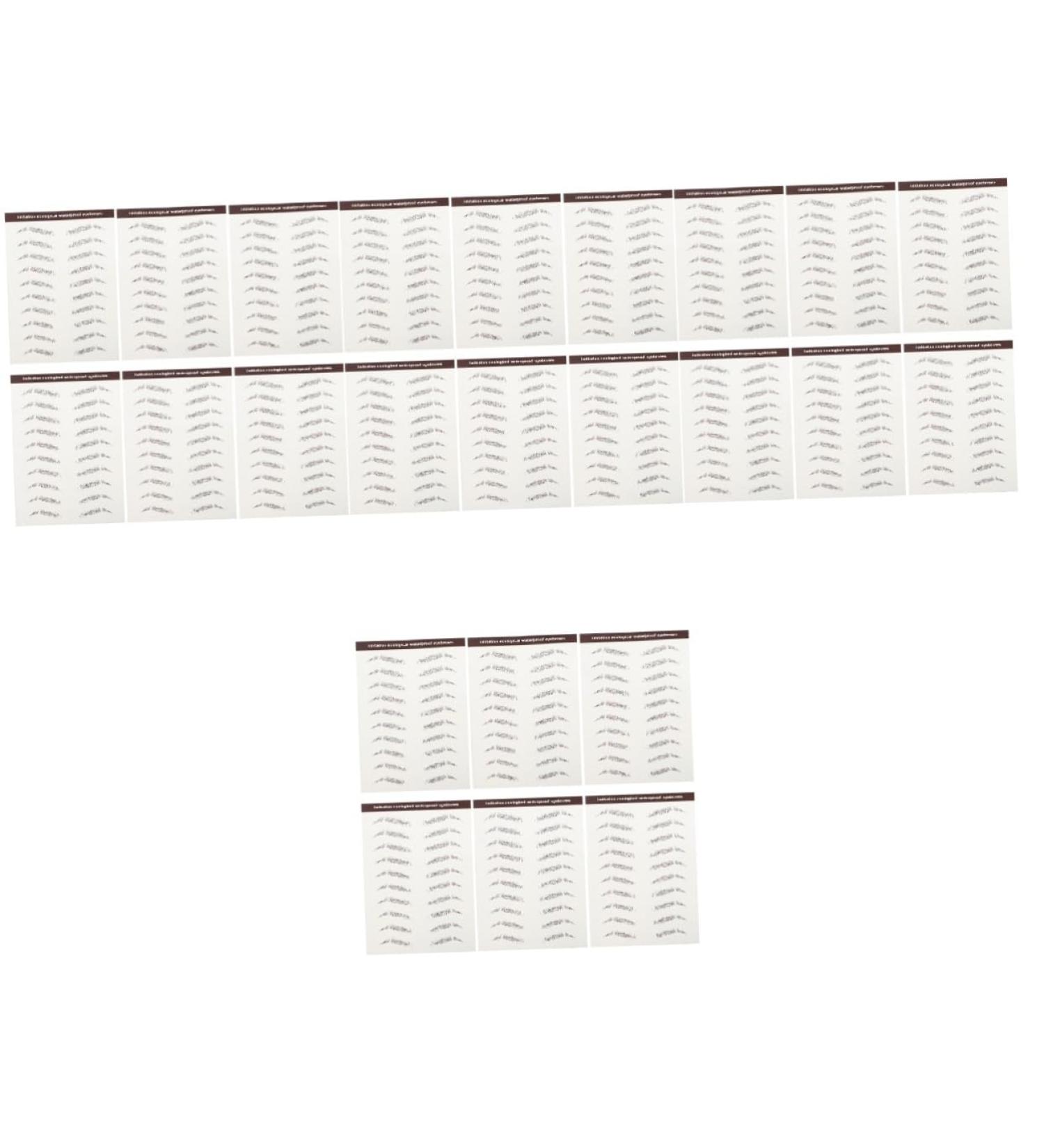 Baluue 24 Pcs Eyebrow Stickers Bionic Eyebrow Authentic Eyebrows Brown Fake Eyebrows Water Transfer Paper - Buy Online on GoSupps.com