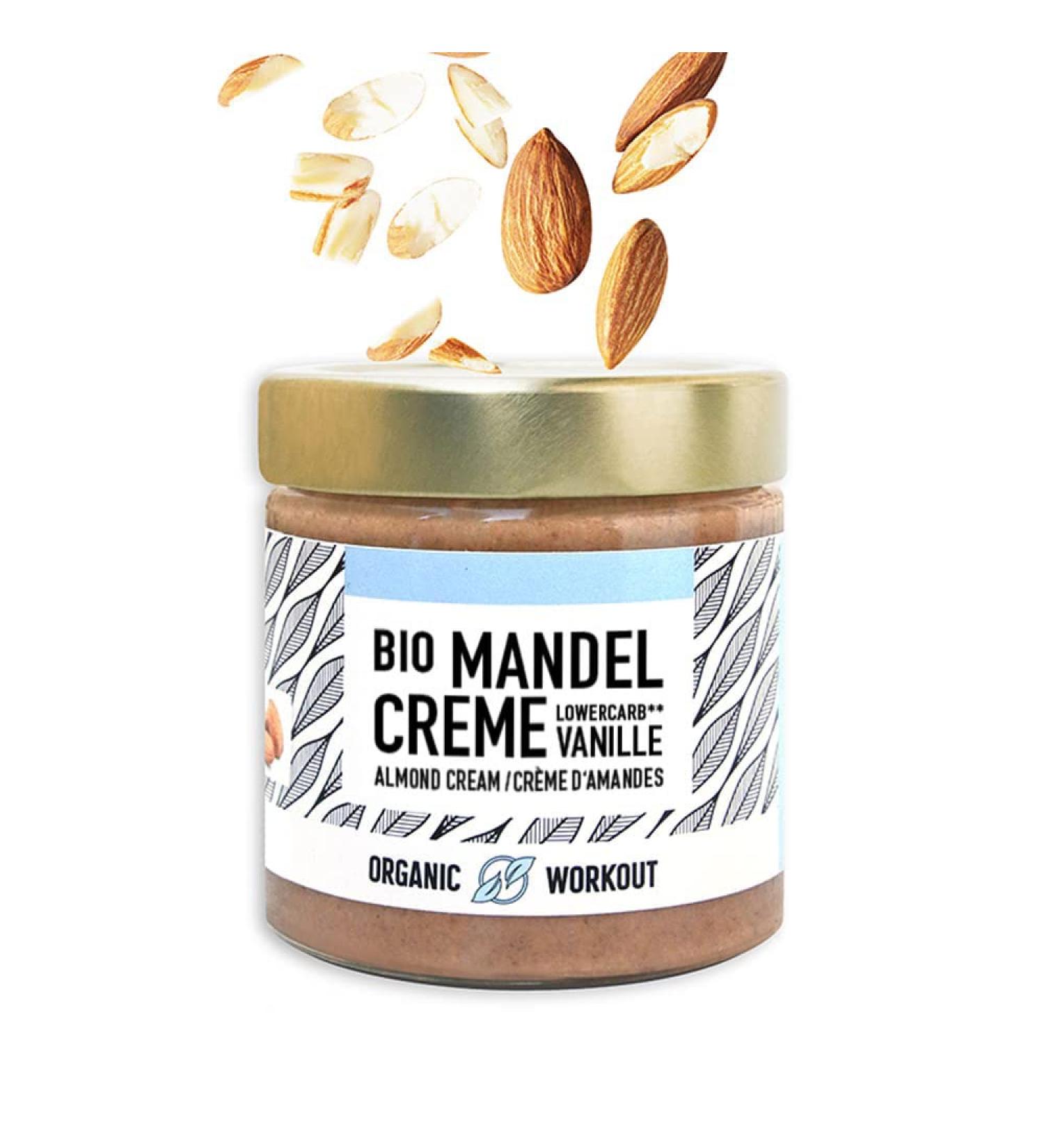 Organic Bio-Almond & Whey Protein Cream with Vanilla | Low-Carb Sugar-Free 190g - Buy Online on GoSupps.com